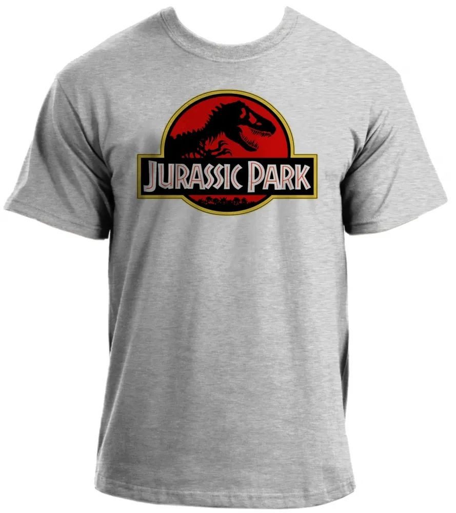 Jurassic Park Print-Shirt Jurassic Park T-Shirt grau, schwarz, Ranger, Classic Logo Herren S-XXL