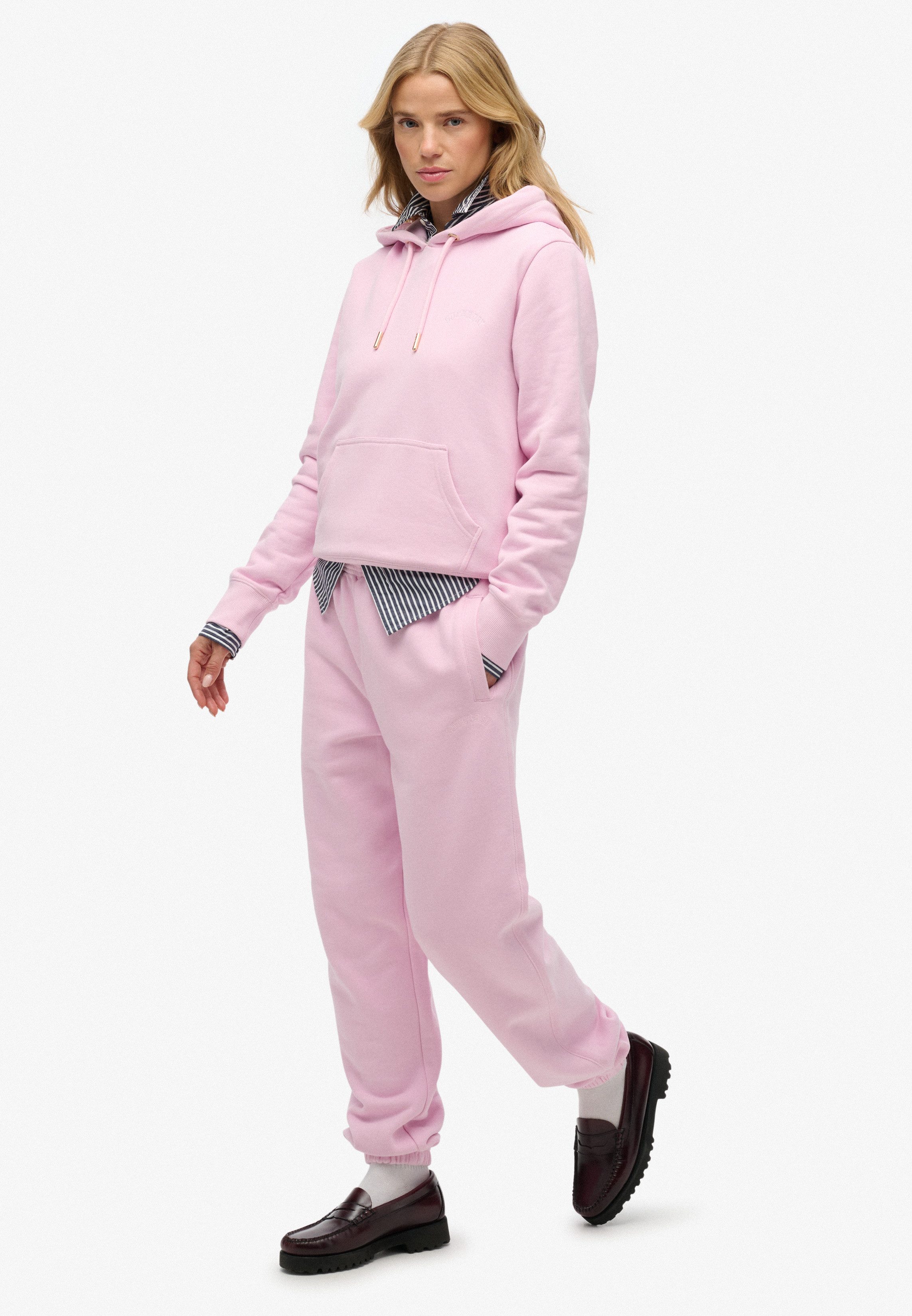 Superdry Sweathose Essential Logo Jogger Hb lockere Passform, aus Baumwolle, mit Kordel und Gummizug