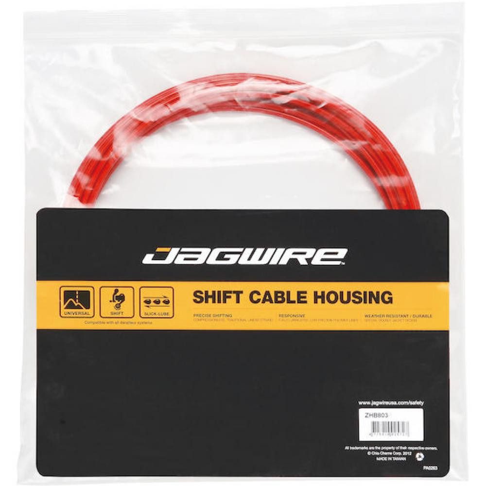 Jagwire Schaltzug Jagwire LEX-SL Schaltzugaußenhülle Ø 4 mm x 10 m Rot - präzise Schaltp