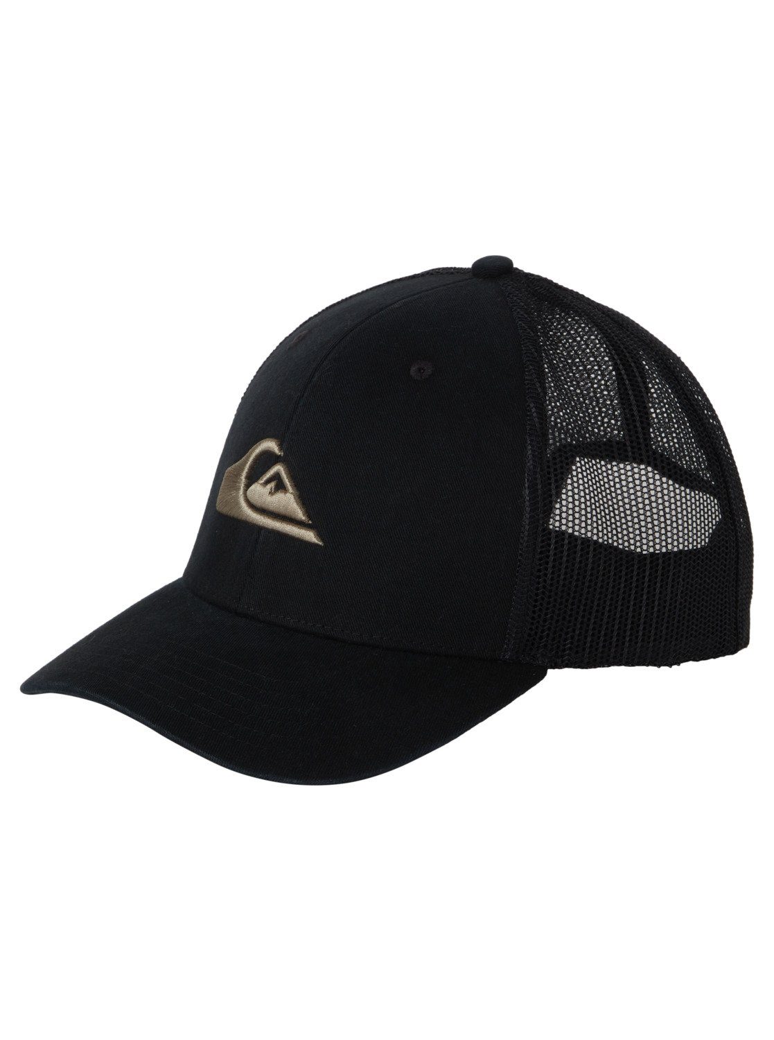 Black Trucker Cap Quiksilver Grounder