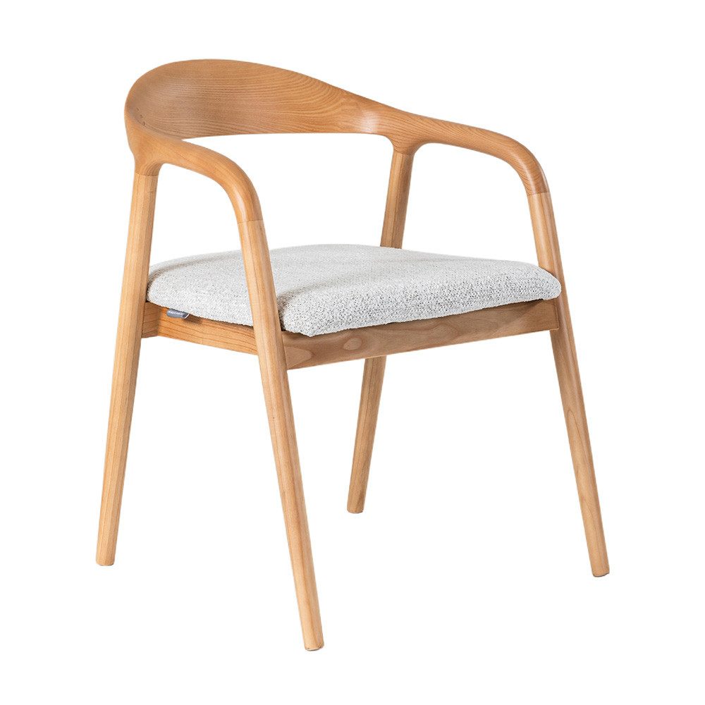 Ertex Esszimmerstuhl mit Armlehne Polsterstühle für Esszimmer Massivholz Holz 2/4/6/8 (2 St)