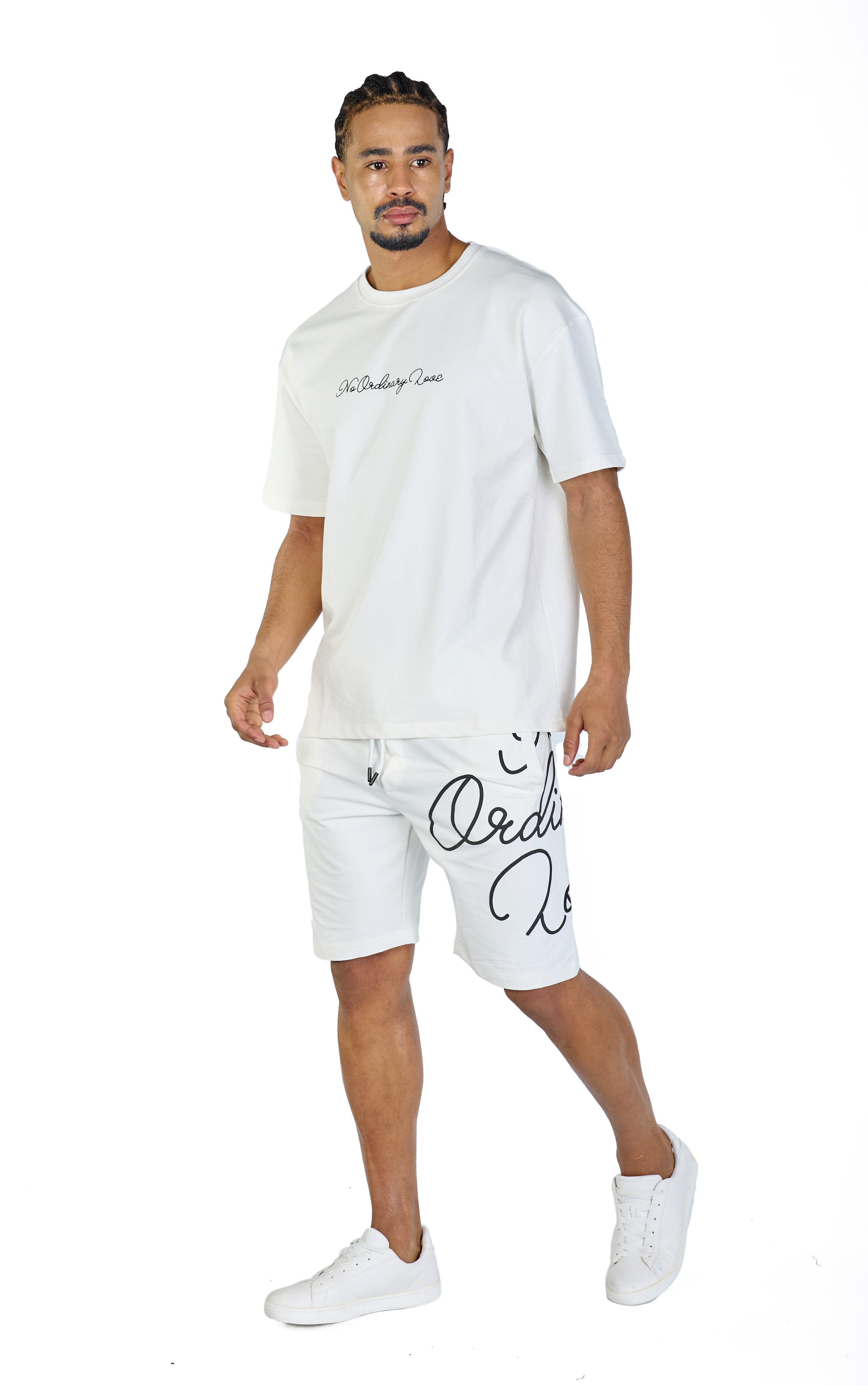 Denim Distriqt Freizeitanzug Ausgefallener Herren Sommer 2-Teiler (2-tlg), Silikon 3D Print