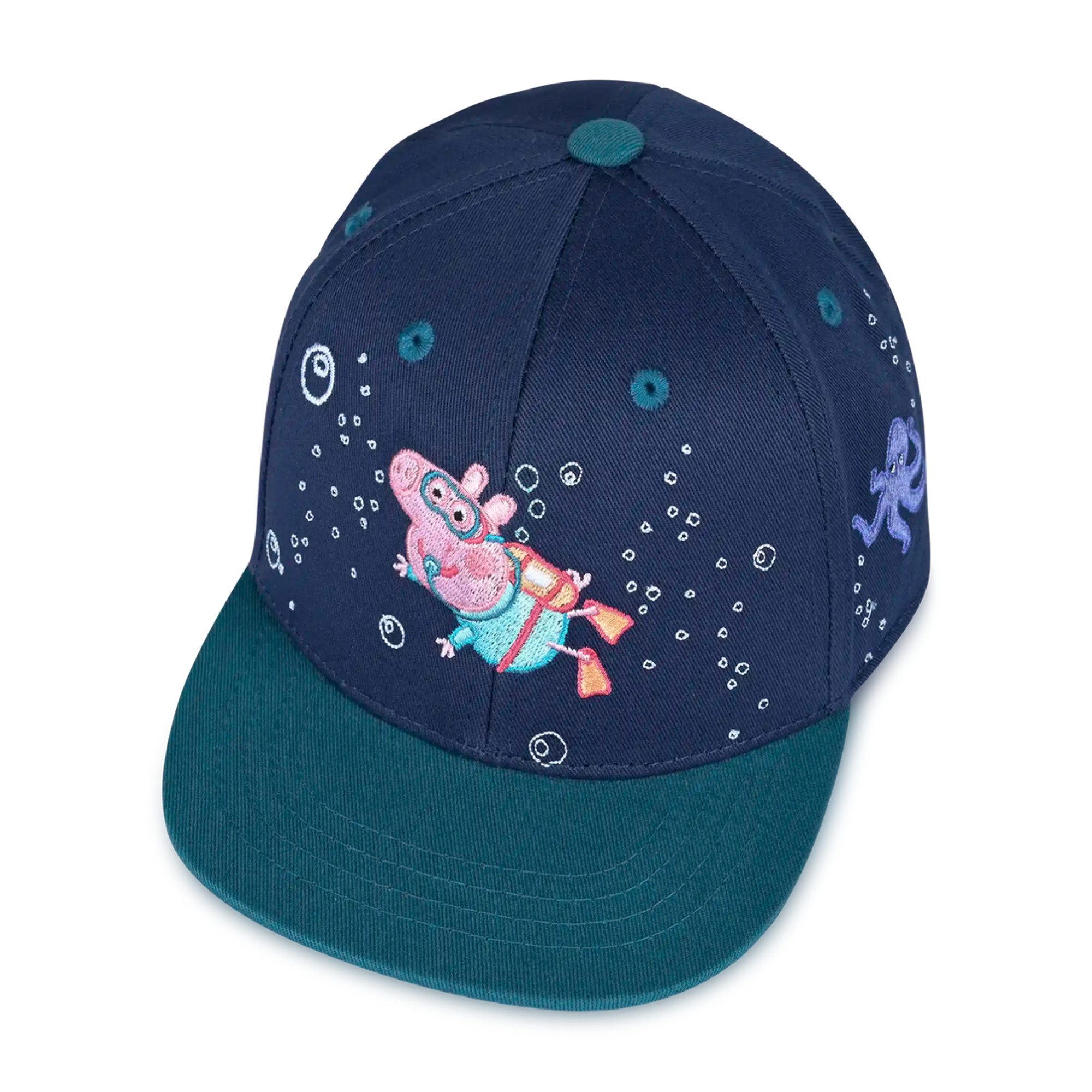 koaa Snapback Cap koaa - Peppa Wutz "Unter Wasser" - Snapback Cap navy (Basecap, Basecap)