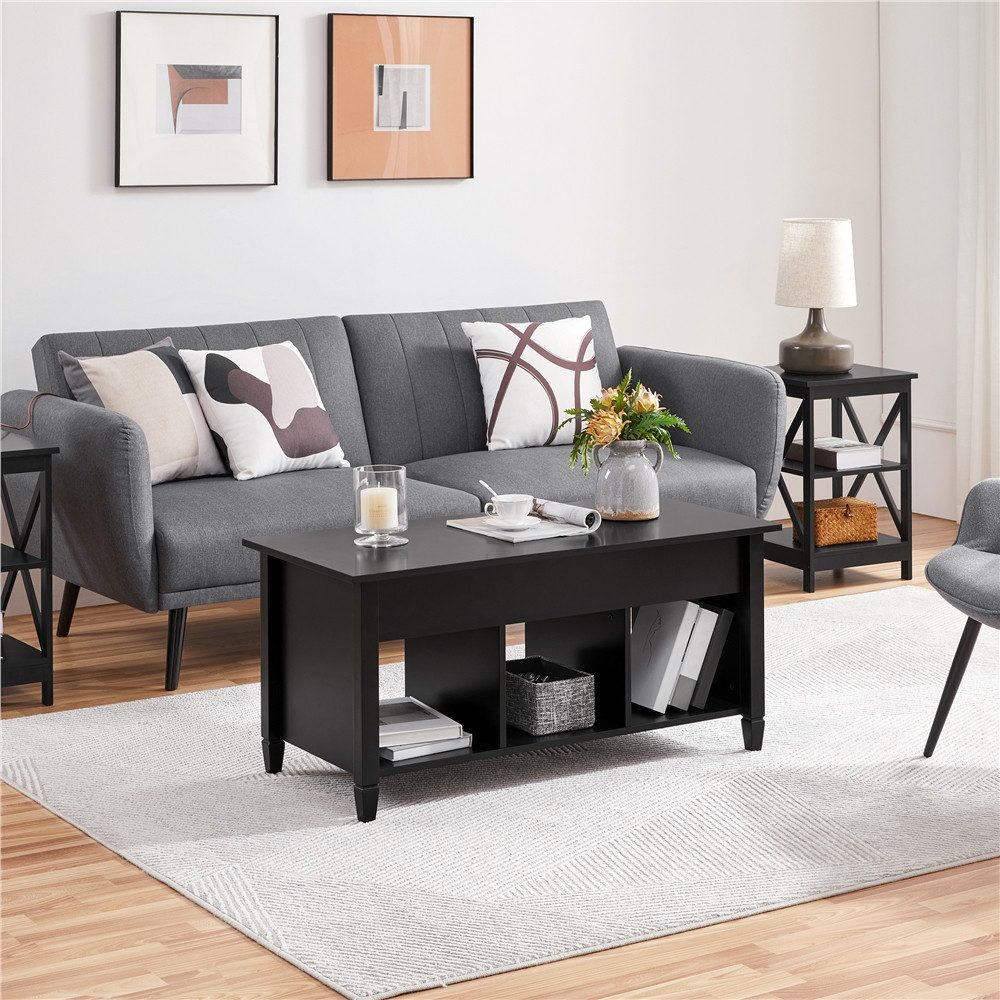 Yaheetech Couchtisch Höhenverstellbarer Sofatisch, Kaffeetisch mit günstig online kaufen