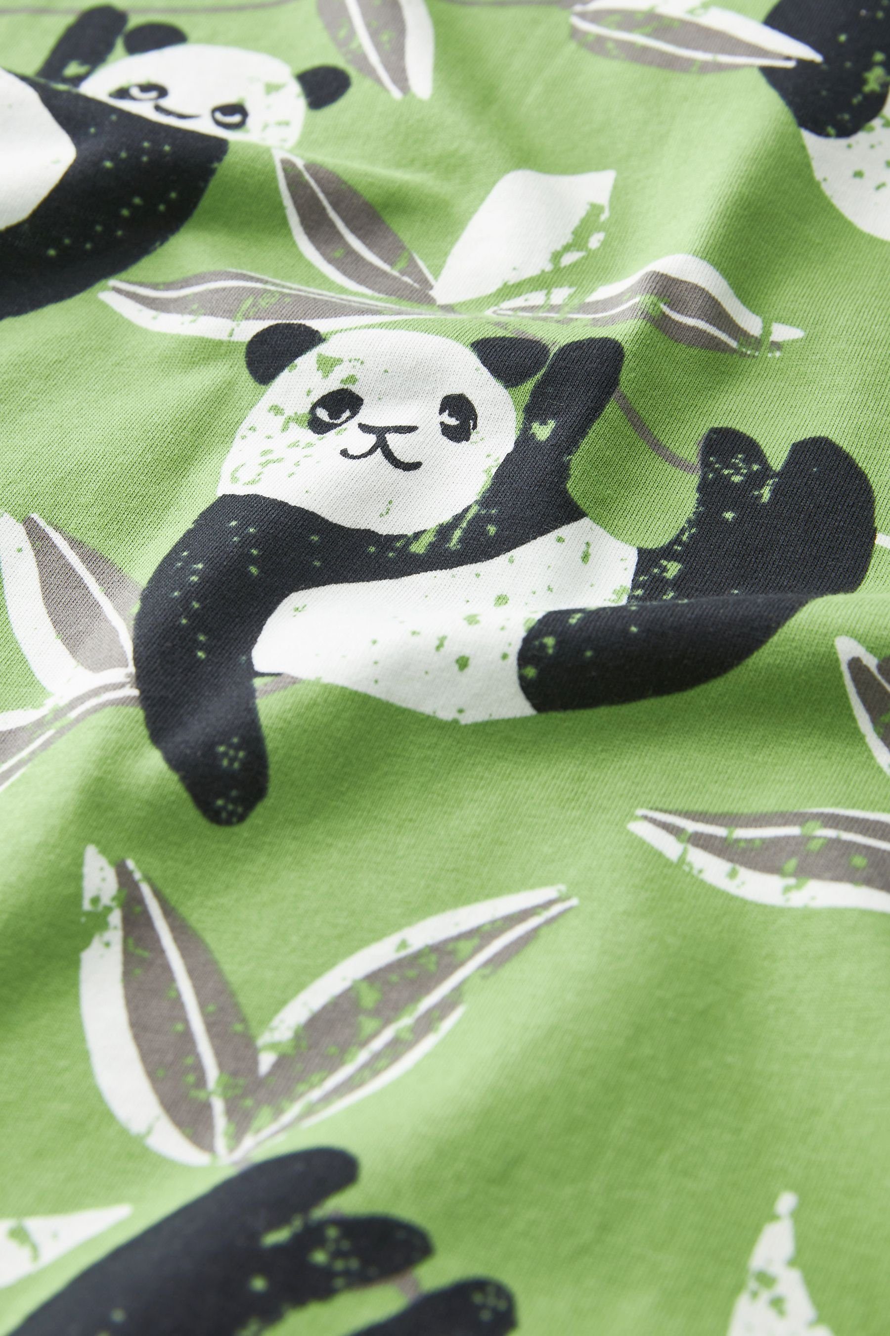 (2 Pyjama Baumwolle aus Green Next Pyjama Langärmeliger tlg)
