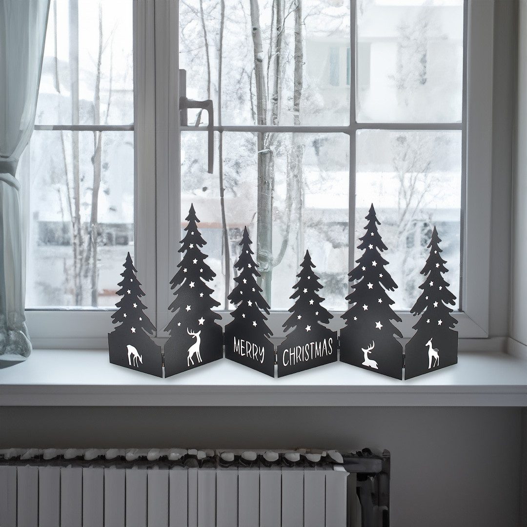 Kobolo Weihnachtsfigur Dekoobjekt Aufsteller MERRY CHRISTMAS (schwarz) günstig online kaufen