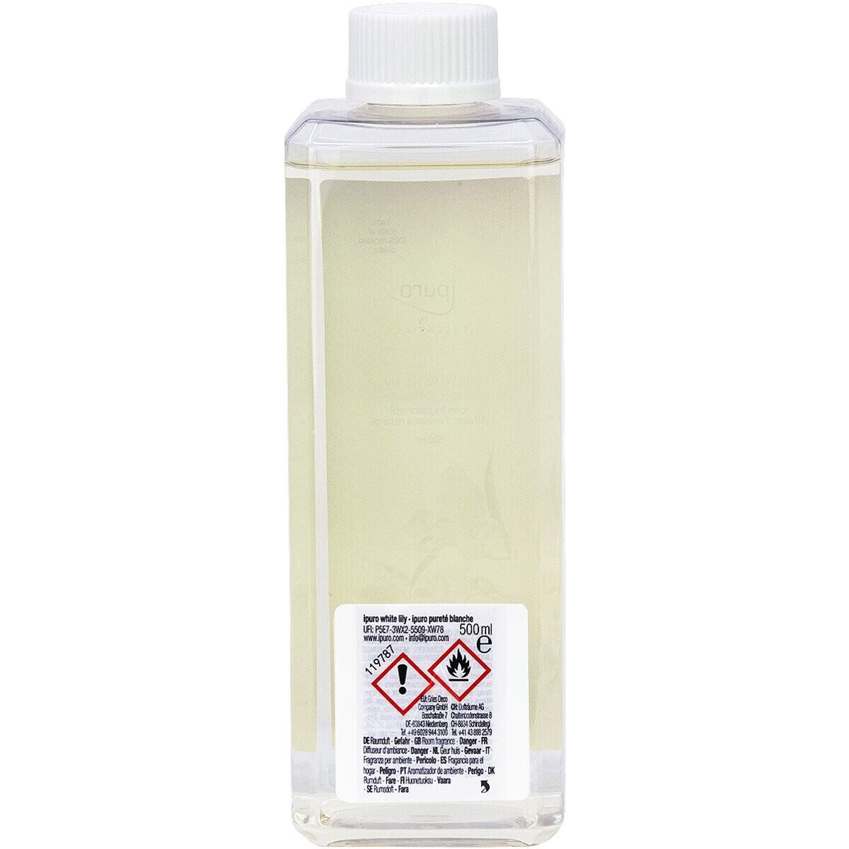 IPURO Raumduft-Nachfüllflasche White Lily, 500 ml, Nachfüllflasche