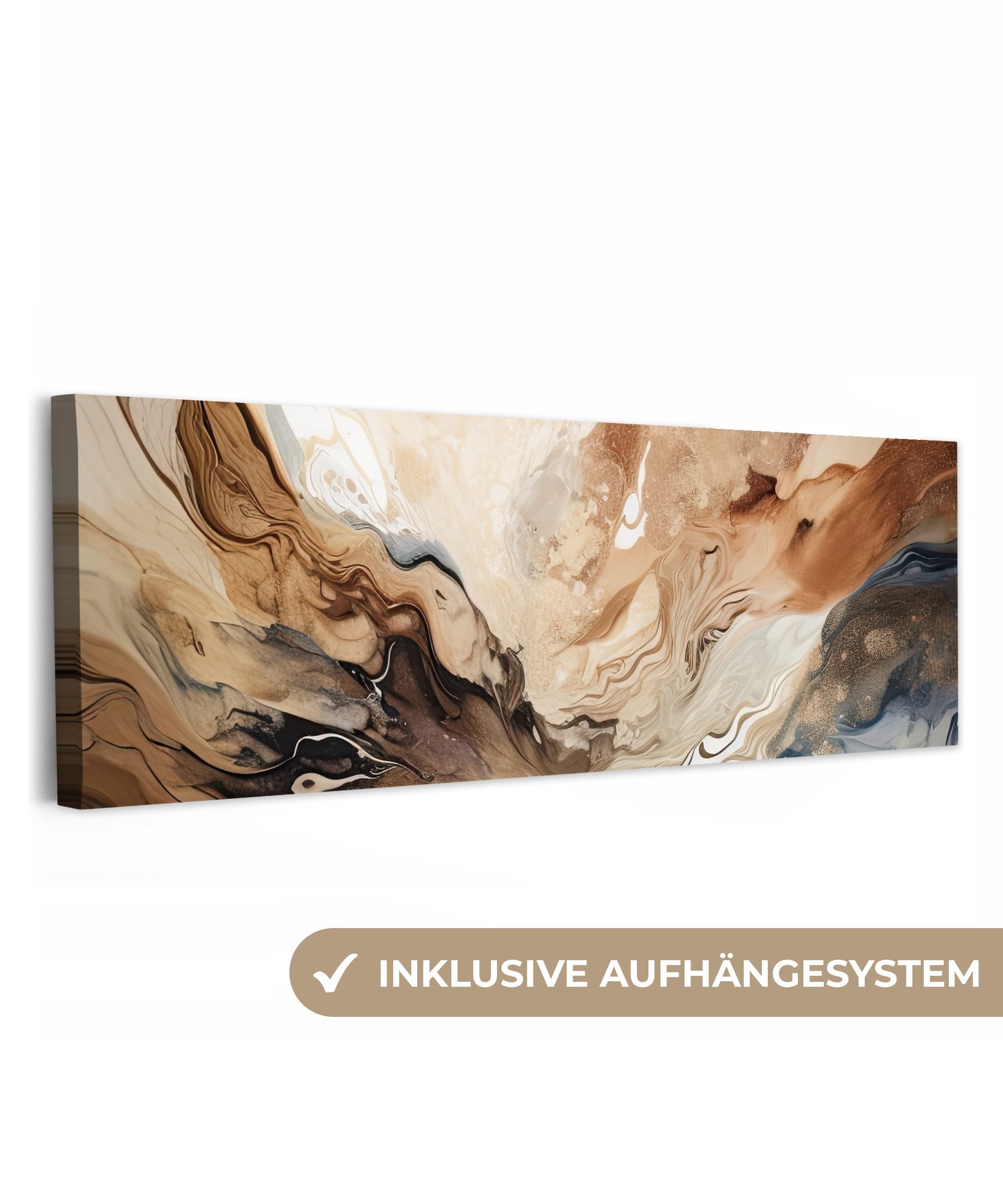 OneMillionCanvasses® Leinwandbild Panorama Abstrakt - Kunst günstig online kaufen