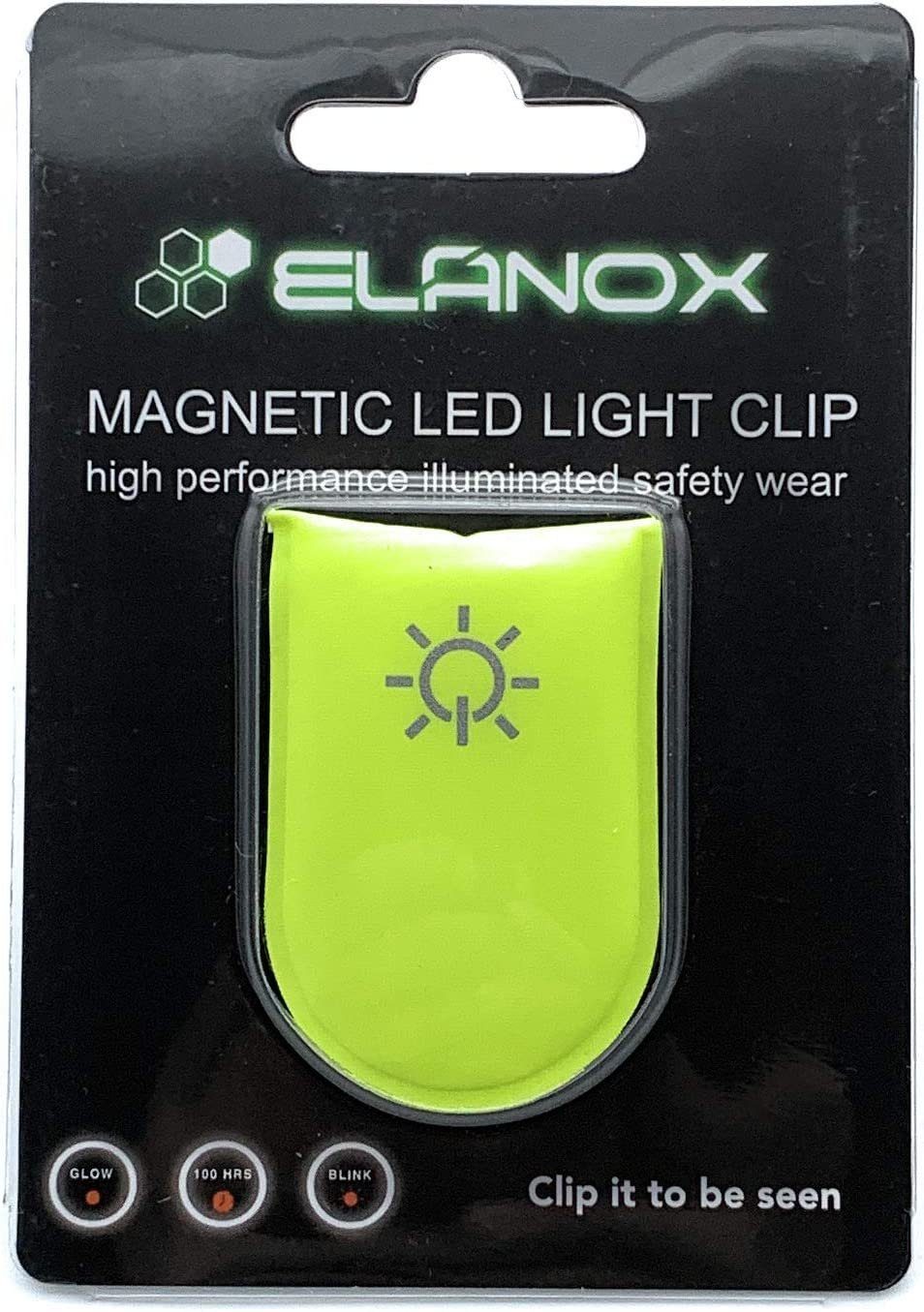ELANOX LED Blinklicht LED Clip wiederaufladbar USB für mehr Sichtbarkeit Sicherheit