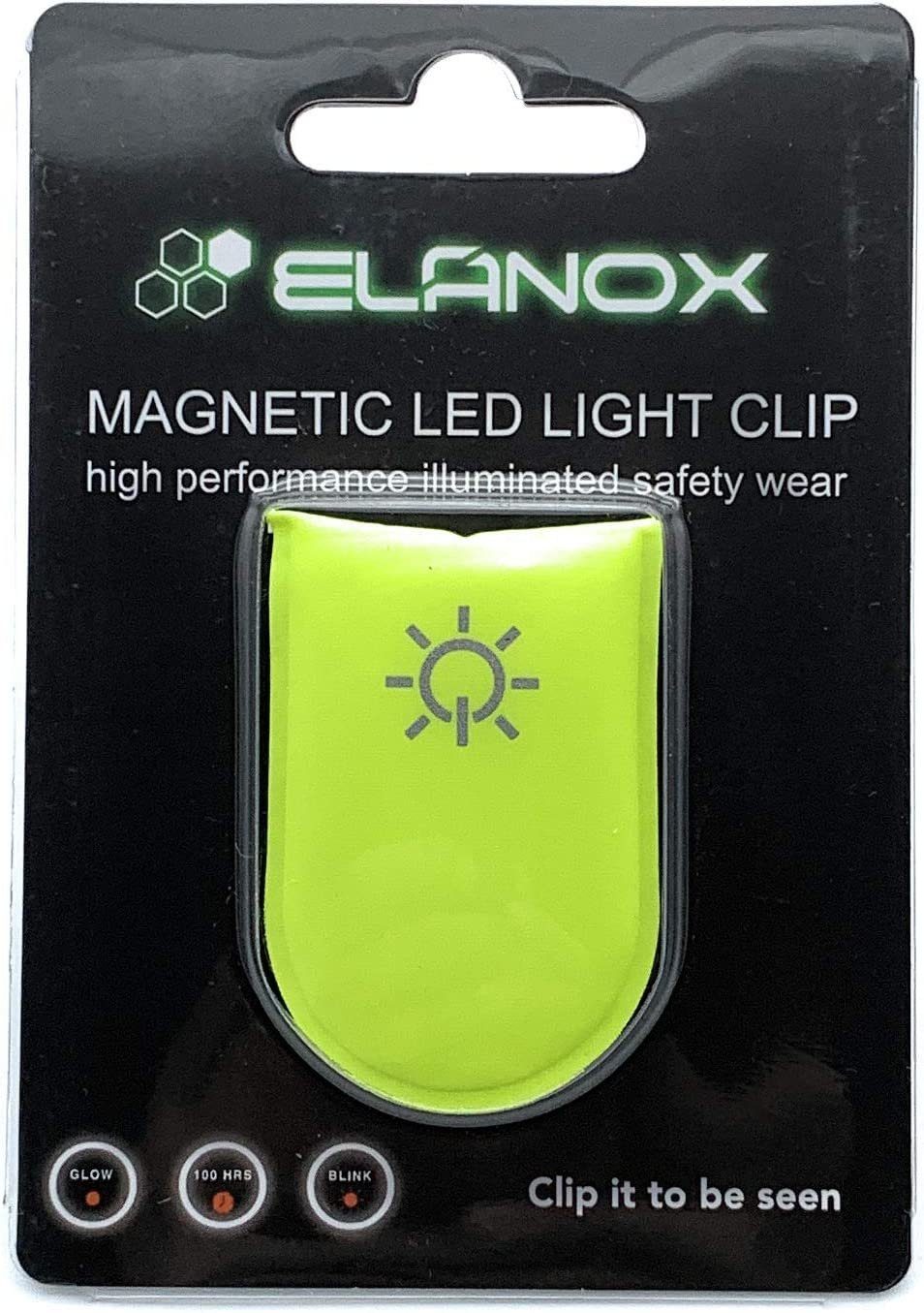 Rucksack LED mehr Sicherheit Clip Sichtbarkeit für ED für Kleidung ELANOX Blinklicht