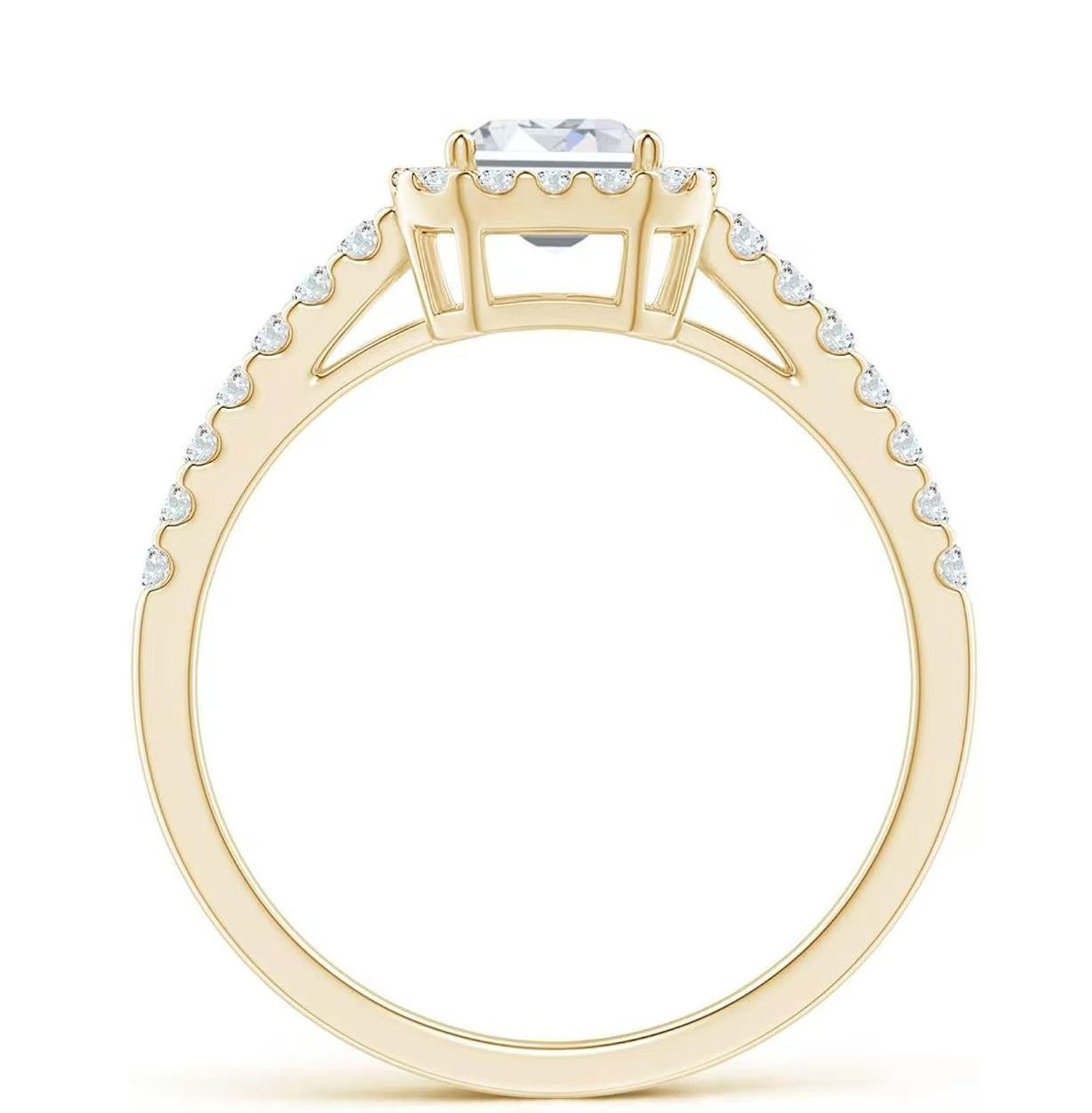 Jumpeak Trauring Lab grown diamant ring,1.5ct,D,VS1,2EX, Ring frauen, Eheringe, Liebesgeschenke für sie, Geschenke für Damen, Verlobungsgeschenke