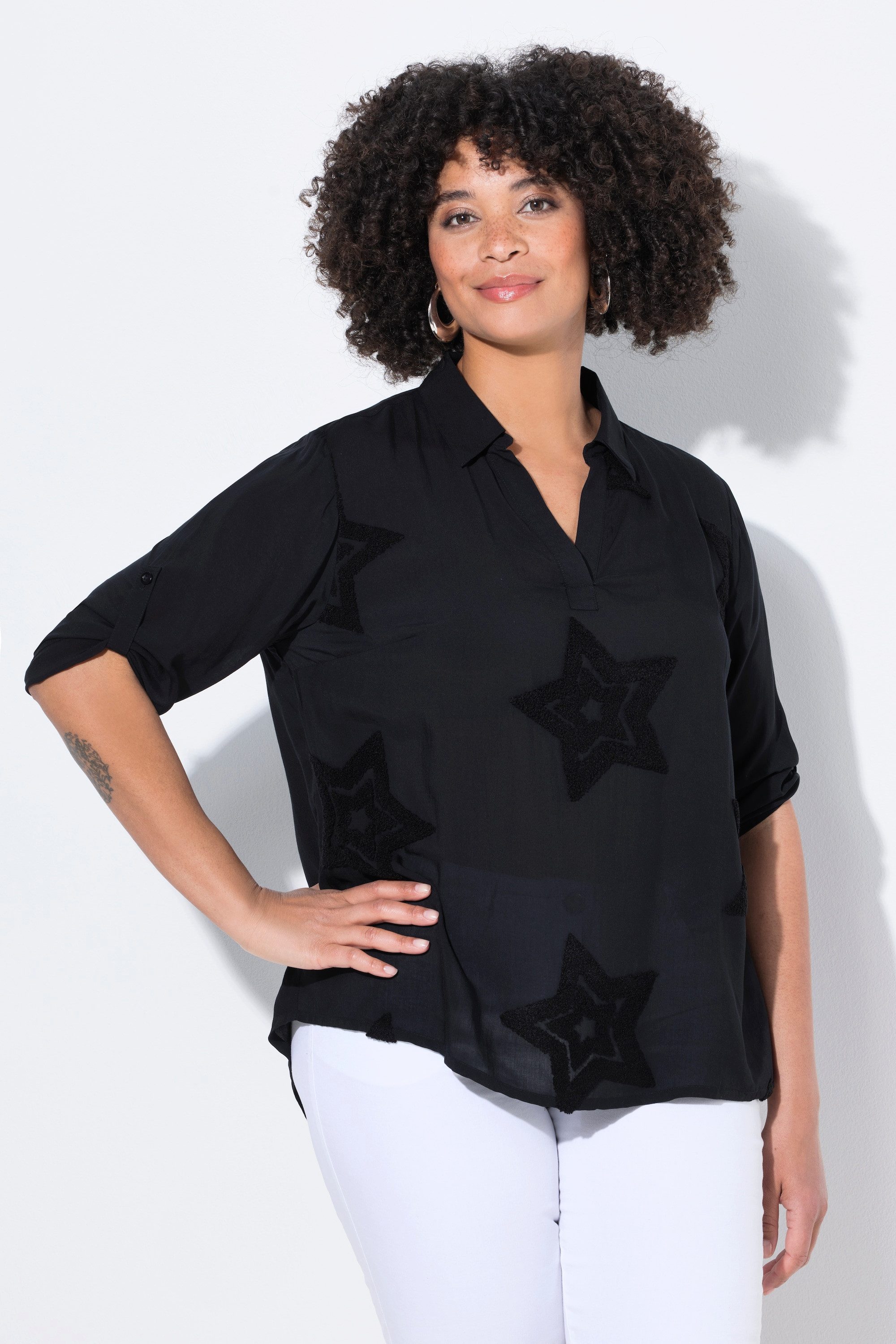 Angel of Style Hemdbluse Tunika A-Linie günstig online kaufen