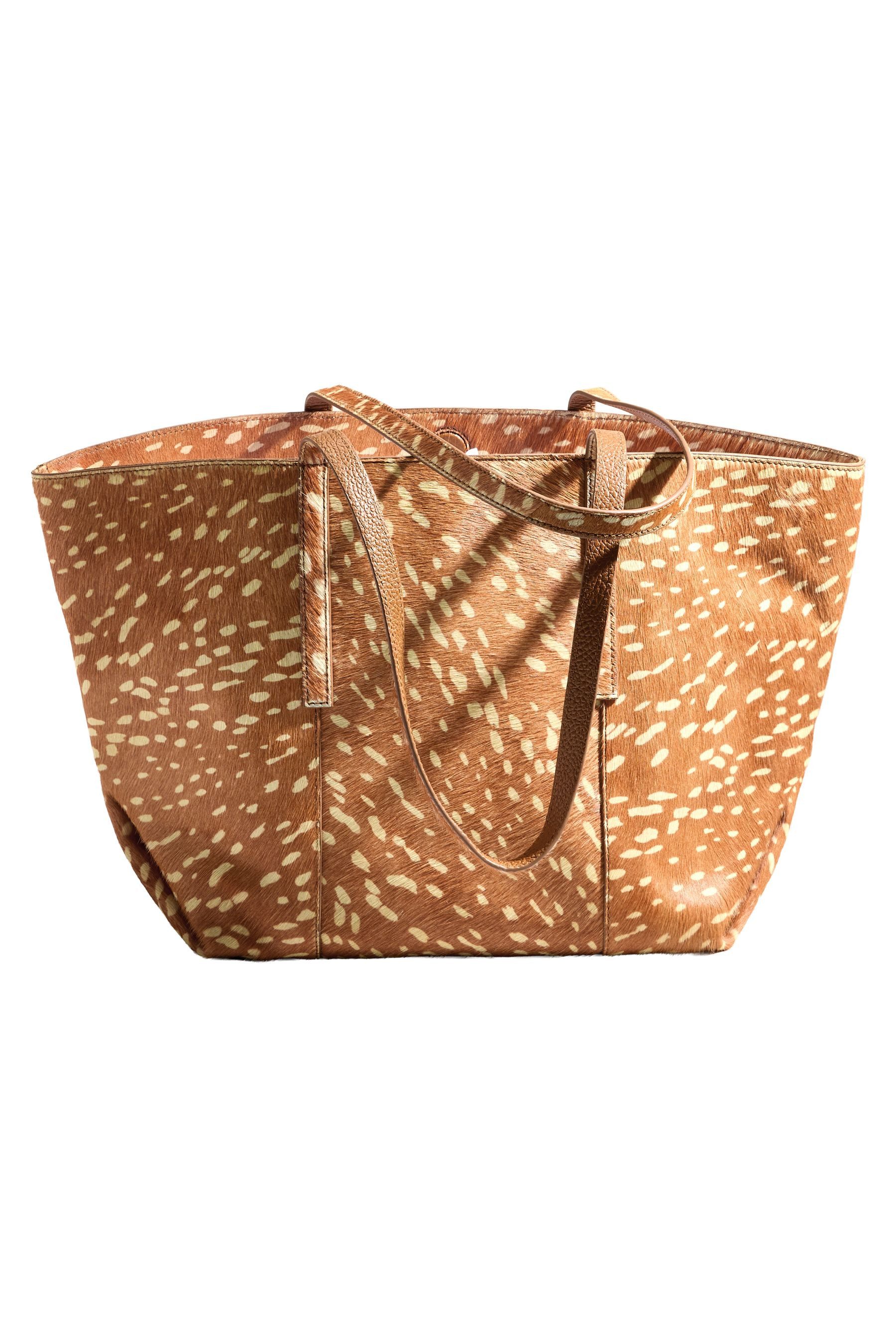 Next Umhängetasche N. Premium Schultertasche aus Leder, Hirsch-Print (1-tlg)