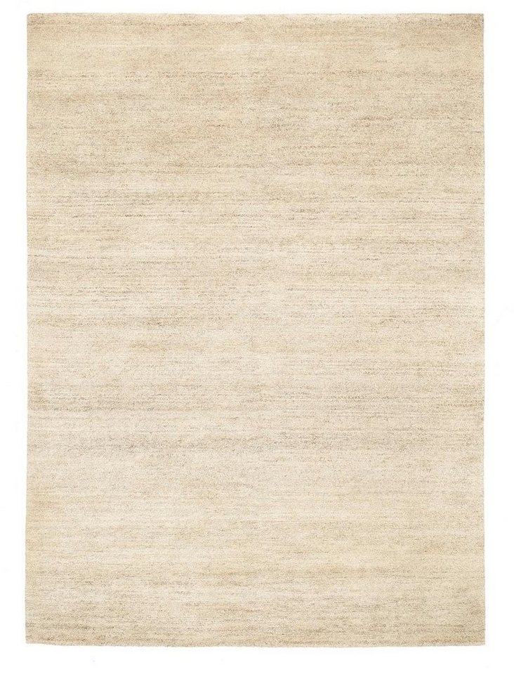OCI DIE TEPPICHMARKE Orientteppich Davina Uni, rechteckig, Höhe: 20 mm, handgeknüpft, echter Nepal Wollteppich, Wohnzimmer