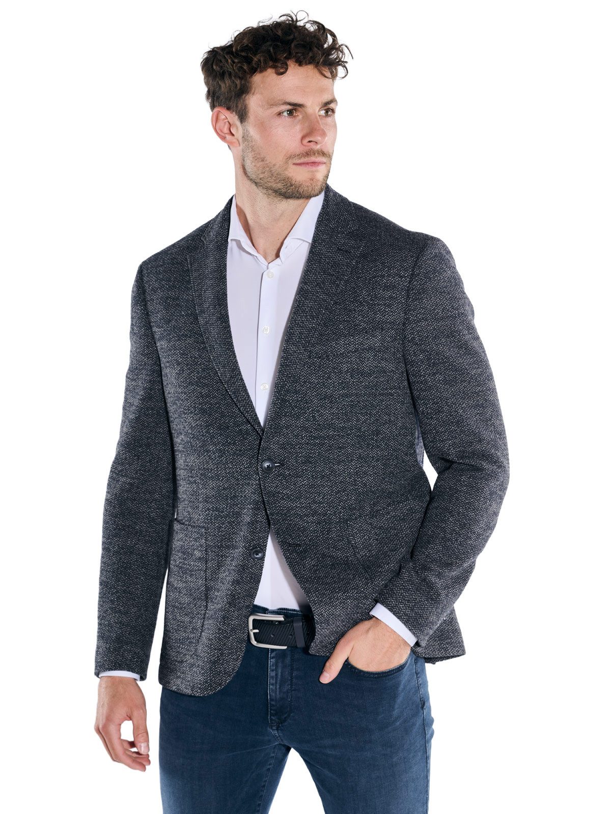 Sakko emilio adani Herren Sakko aus italienischem Warenmaterial, Saphirblau