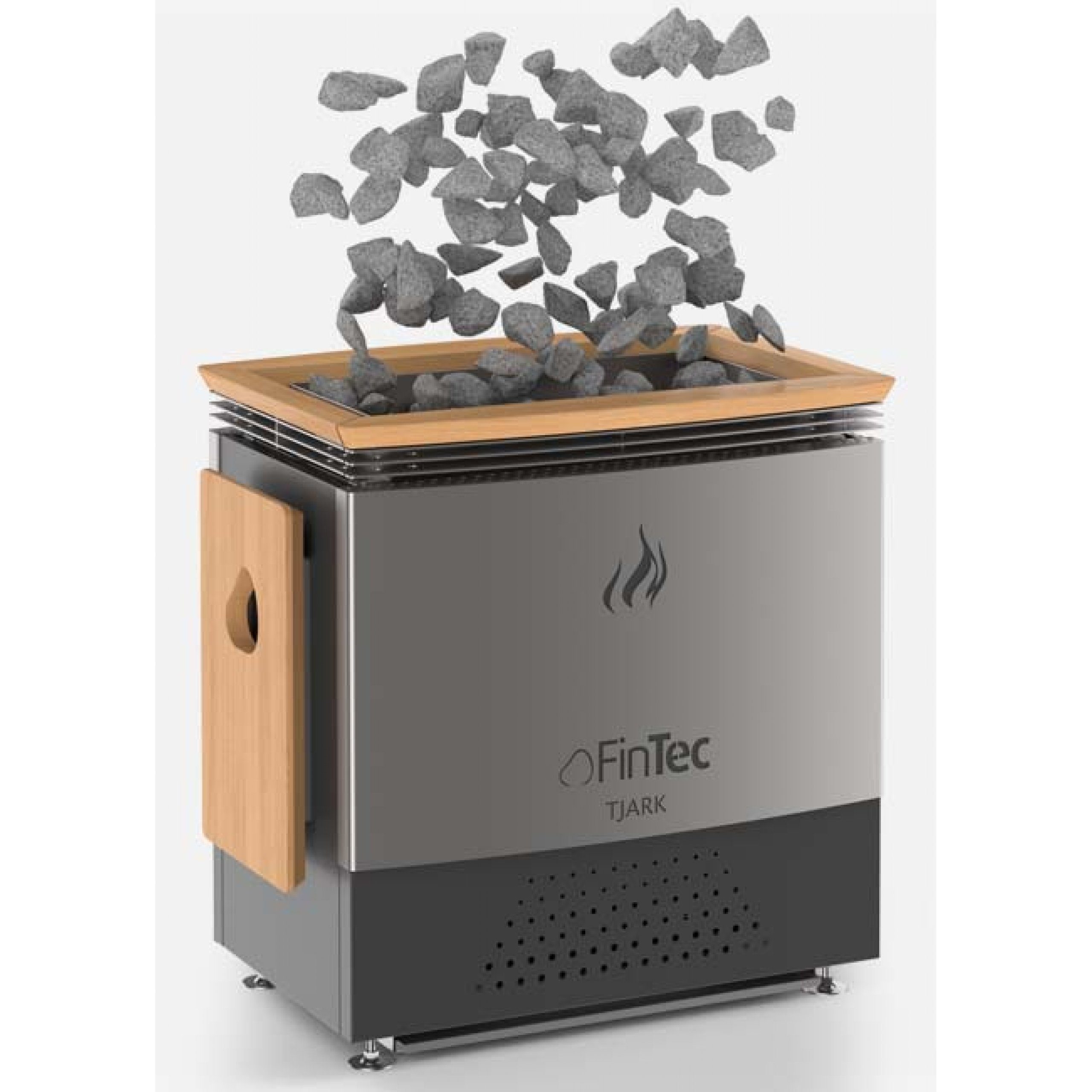 FinTec Saunaofen FinTec TJARK 18 kW Premium Elektro-Saunaofen Standofen finnischer