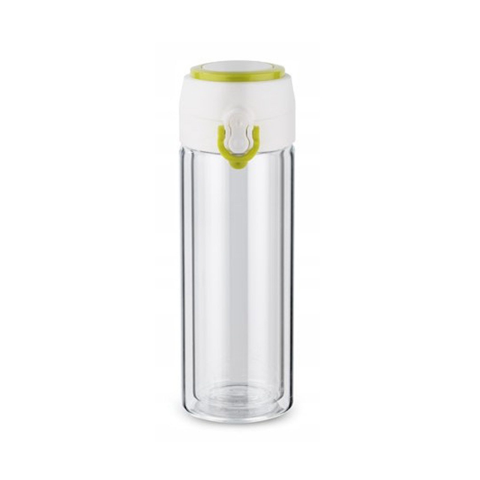 HAC24 Thermobecher Thermo Trinkbecher für Heiß- und Kaltgetränke, 1-tlg., Glas, 260 ml Doppelwandig Borosilikatglas