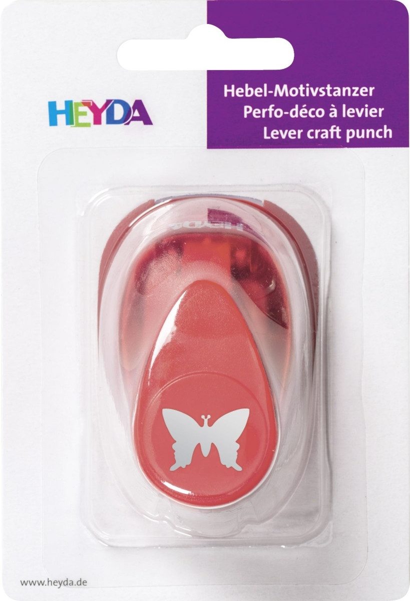 Heyda Motivstanzer Motivstanzer für Karton bis 220g/qm Schmetterling klein 15x15mm