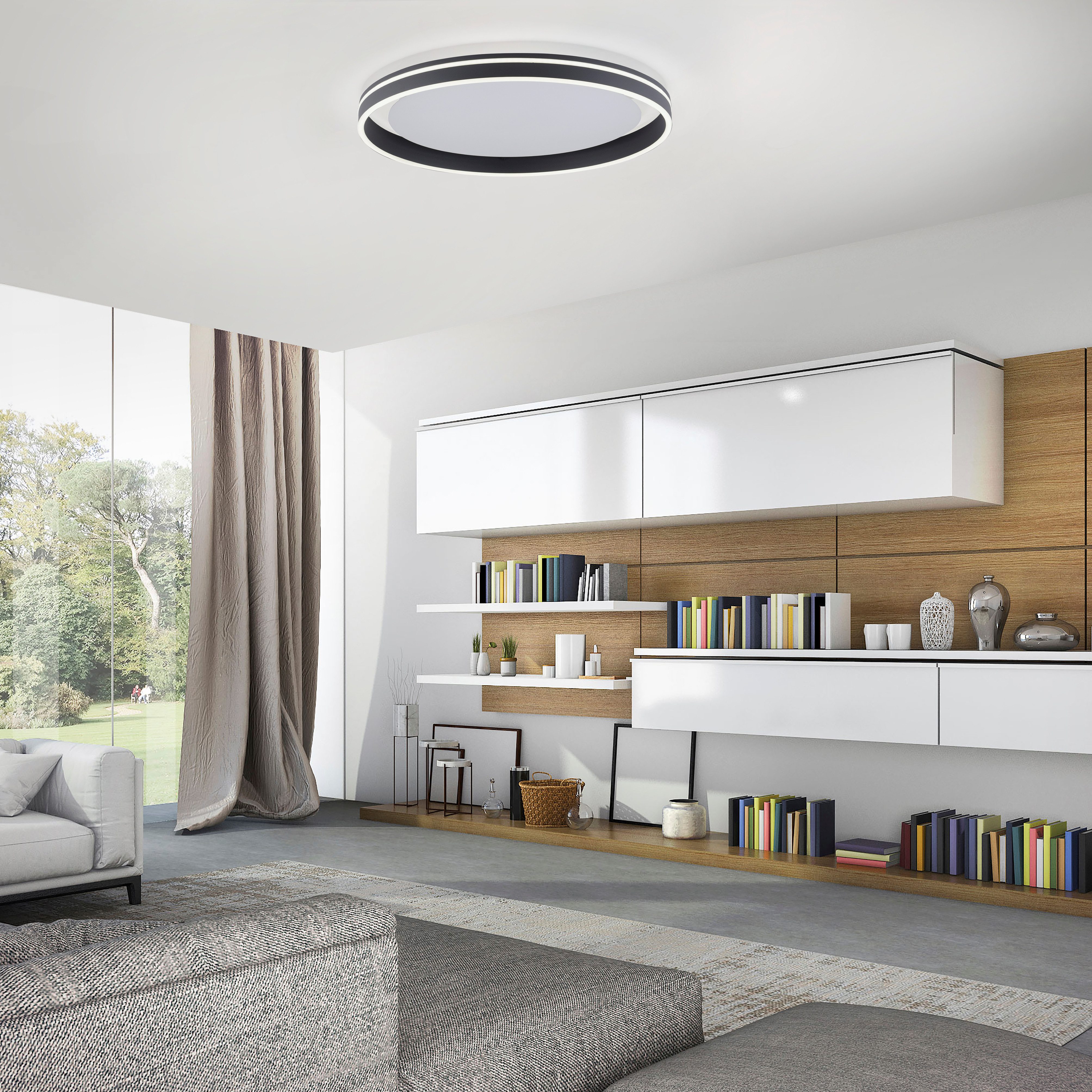 Neuhaus Q SMART HOME LIGHTS LED Deckenleuchte Q-VITO, Smart Home, LED fest integriert, warmweiß - kaltweiß