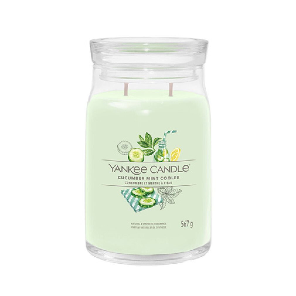 Yankee Candle Duftkerze Cucumber Mint Cooler Signature 567 g
