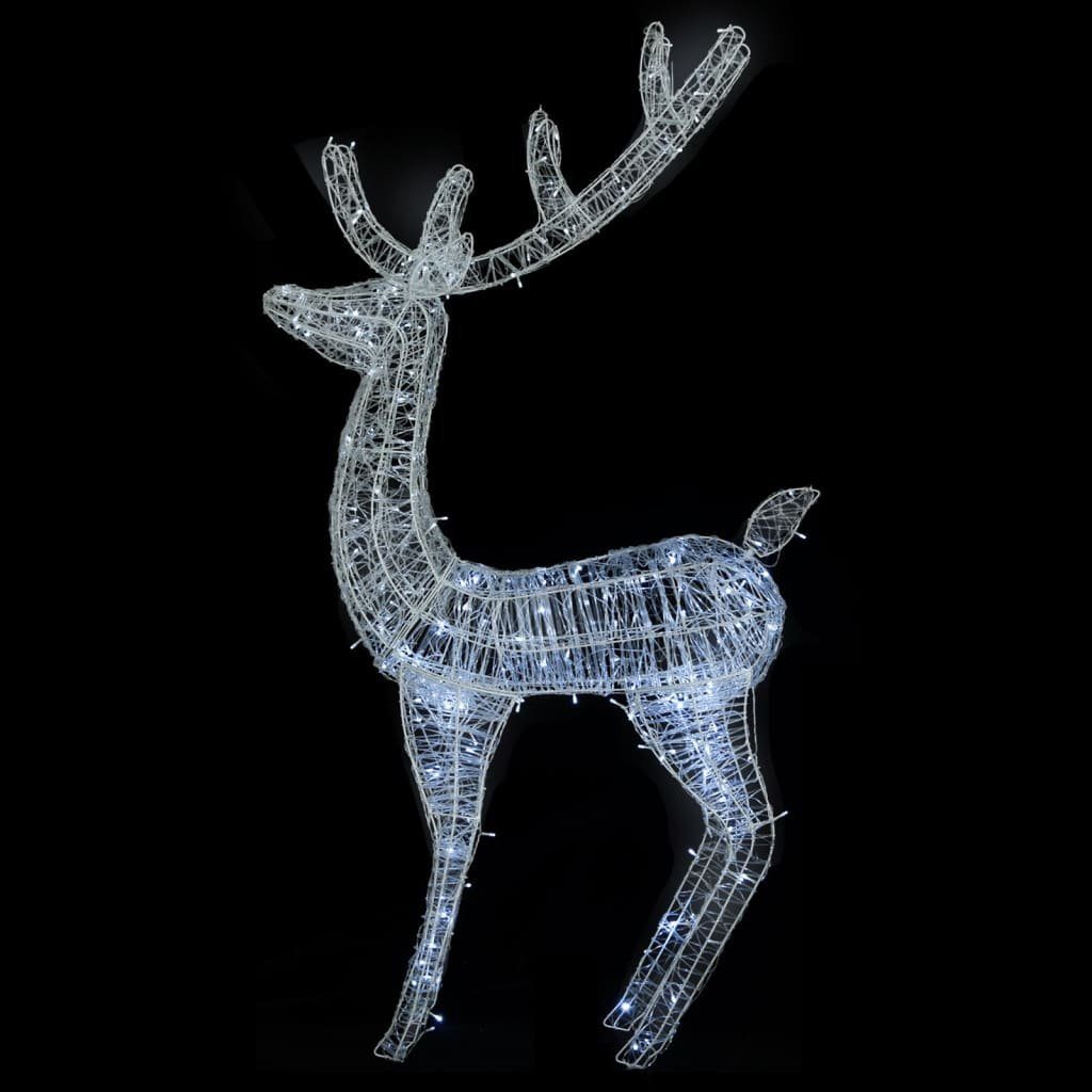 DOTMALL Weihnachtsfigur 180cm LED Dekolicht Kaltweiß Weihnachtsdeko Hirsch Beleuchtet, Deko Außen