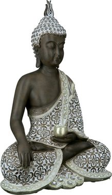 GILDE Buddhafigur Buddha Mangala braun-weiß (1 St)