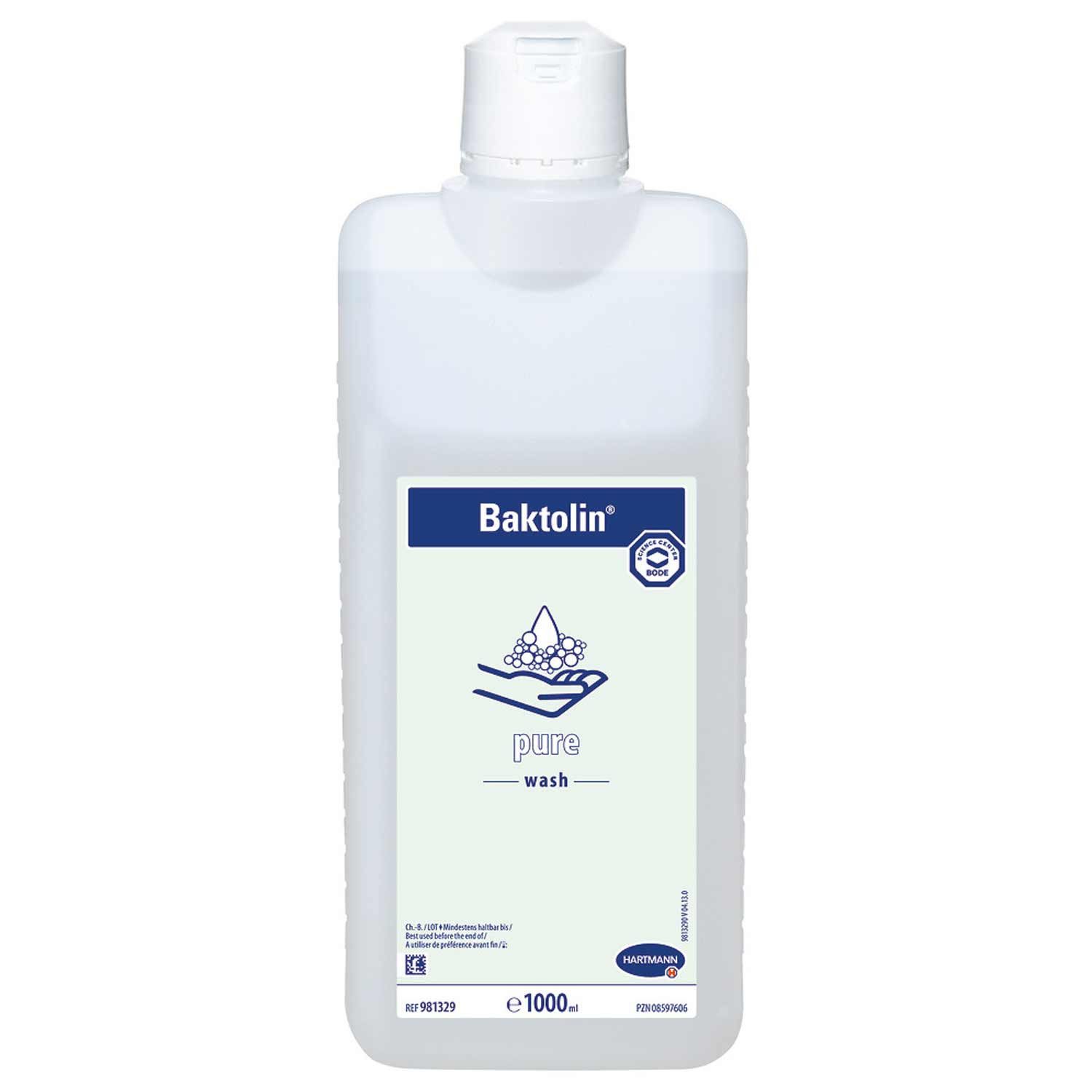 PAUL HARTMANN AG Hautpflegegel BaktolinÂ® pure Waschlotion - 1 Liter 1x1 StÃ¼ck Einzelartikel, 1-tlg., parfüm- und farbstofffrei, pH-Wert 5,5, seifen- und alkalifrei