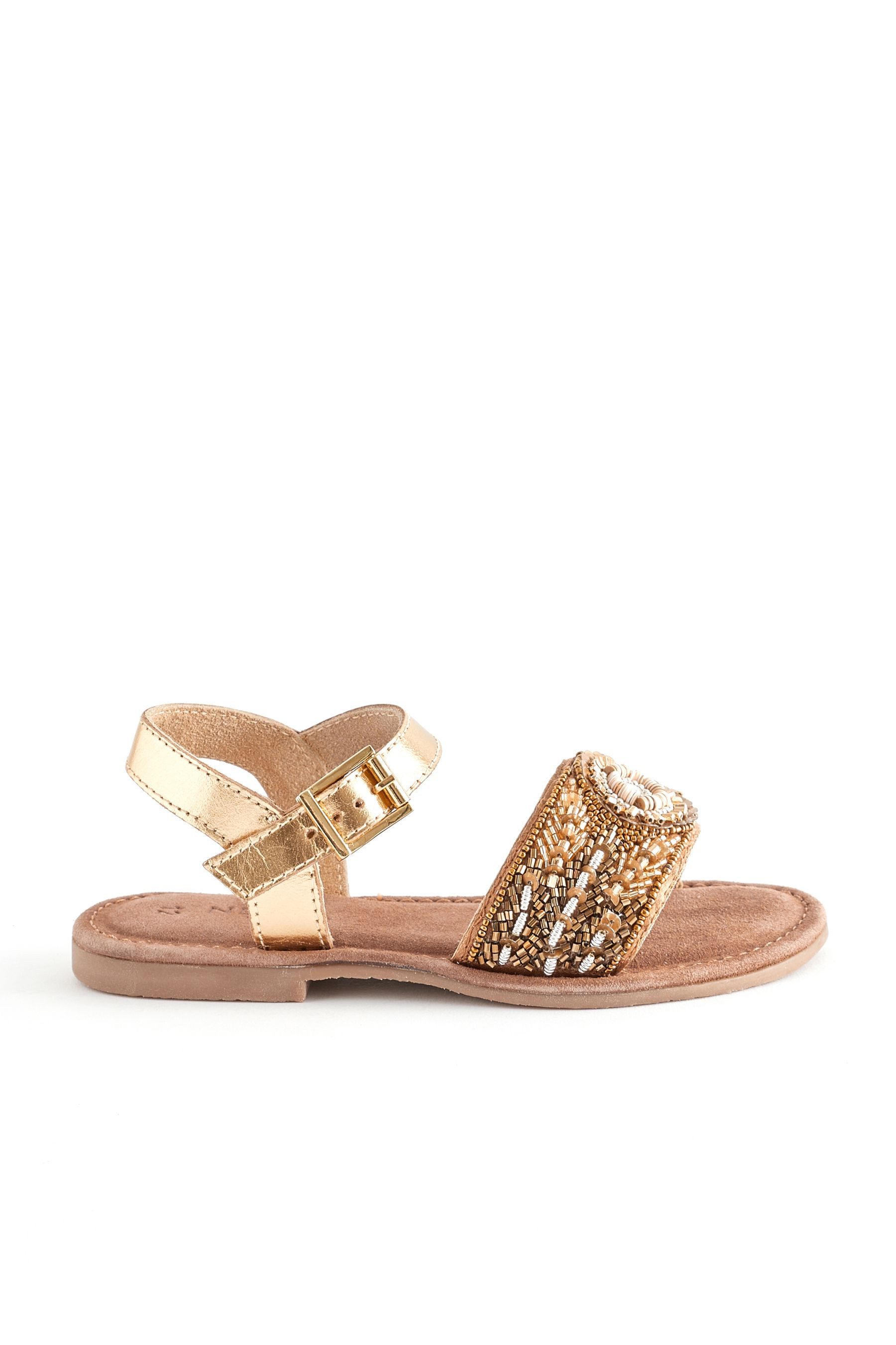 Next Ledersandalen mit Perlen für besondere günstig online kaufen