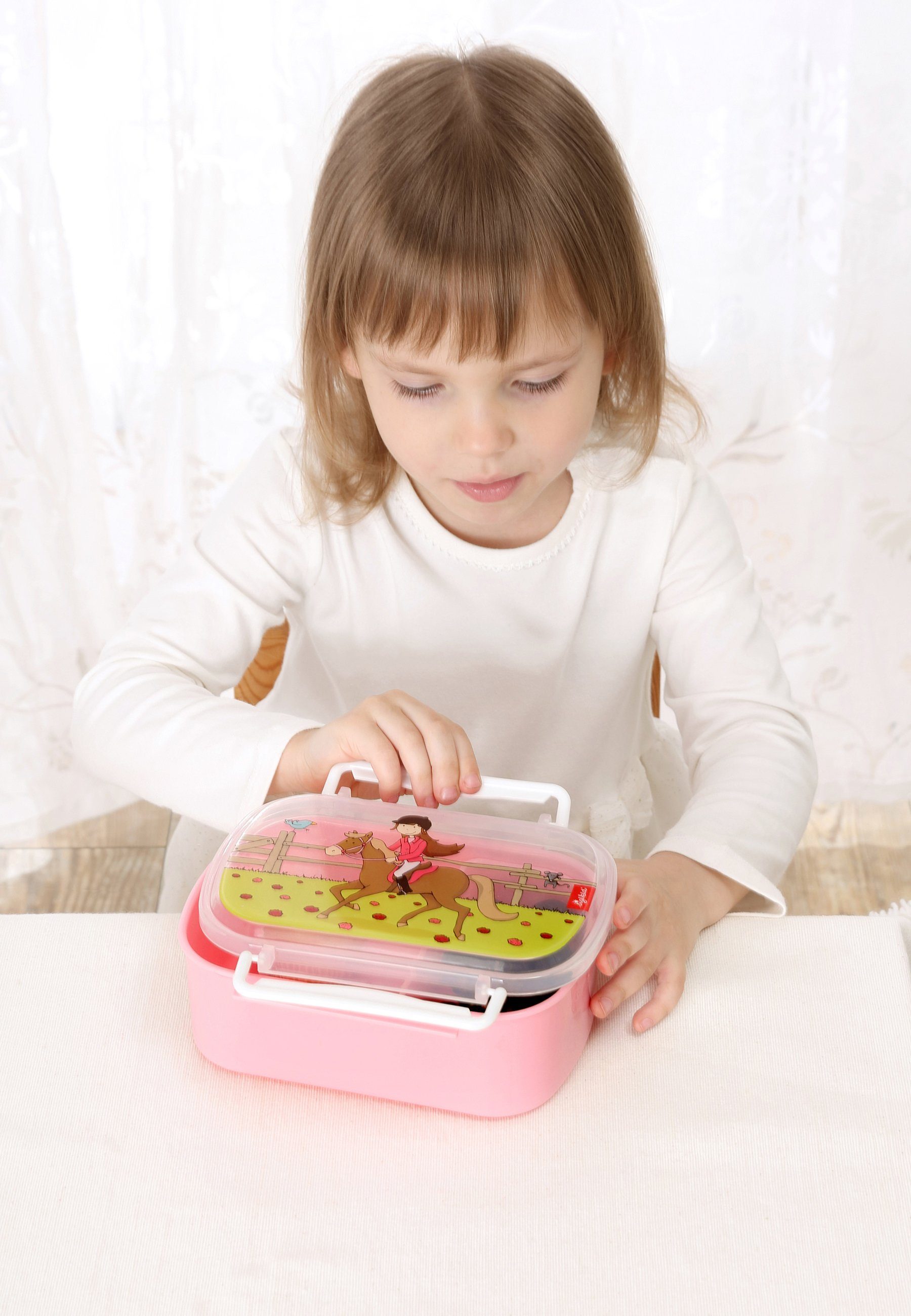 Sigikid Lunchbox Brotdose mit Rohkostschälchen für Kinder Unisex, 100% Polypropylen, (1-tlg)