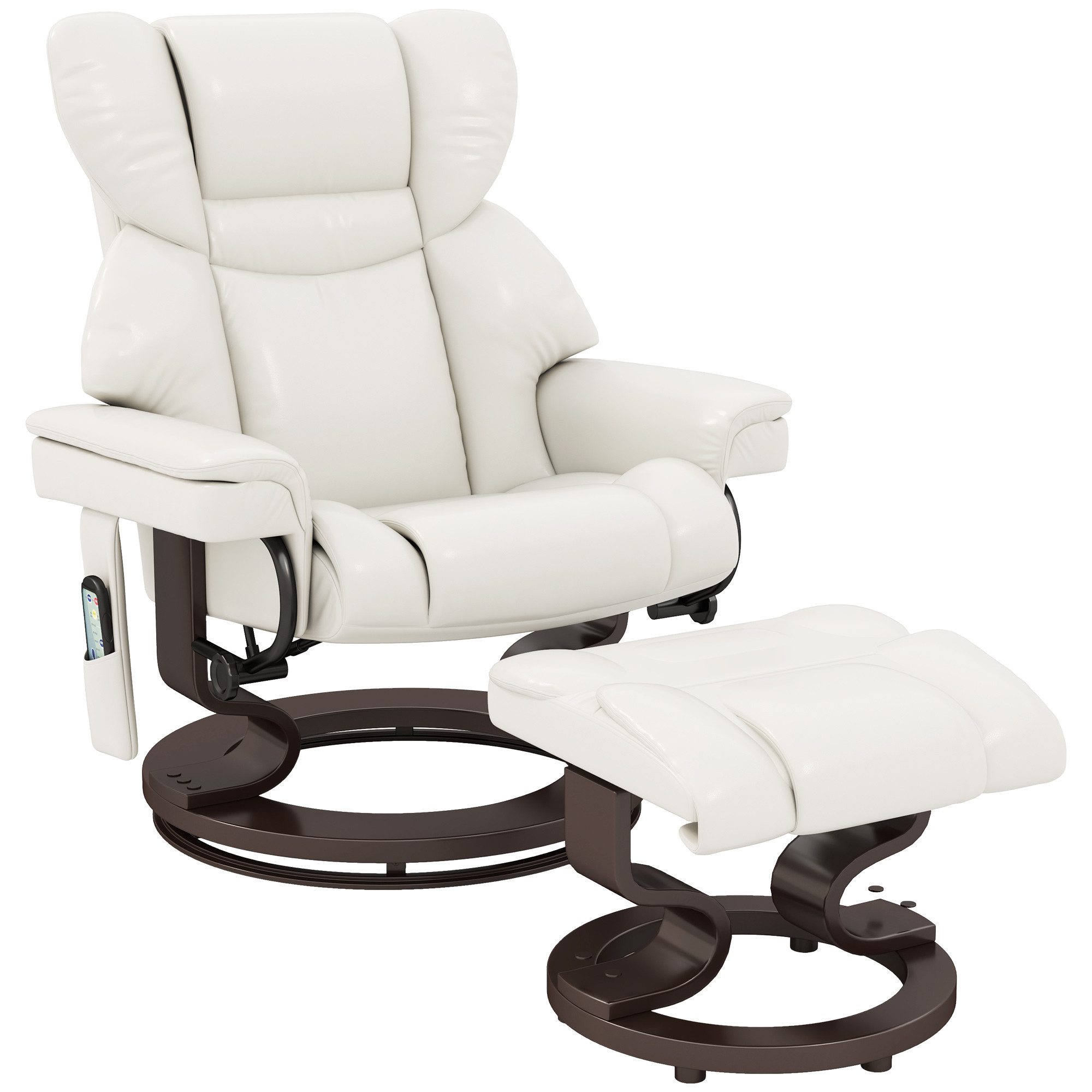 HOMCOM Massagesessel mit Fußhocker, Liegefunktion (Relaxsessel, günstig online kaufen