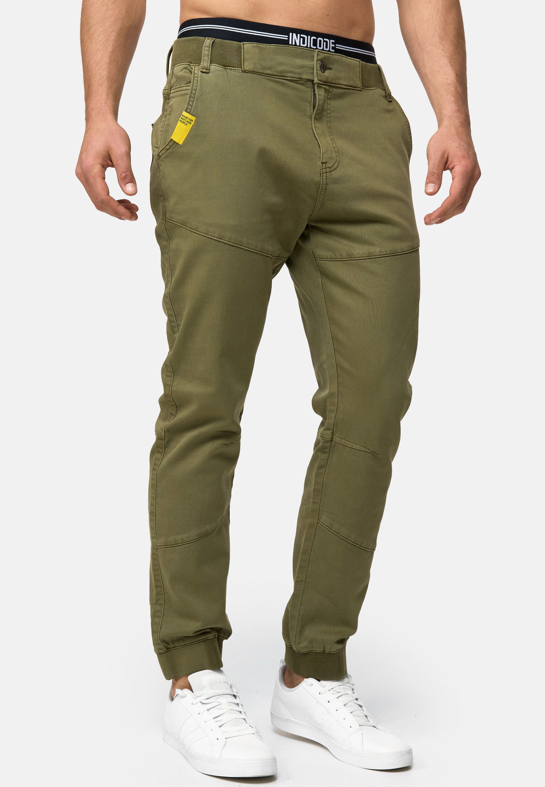 Indicode Stoffhose Herren Zannes Herrenhose Freizeithose Männer