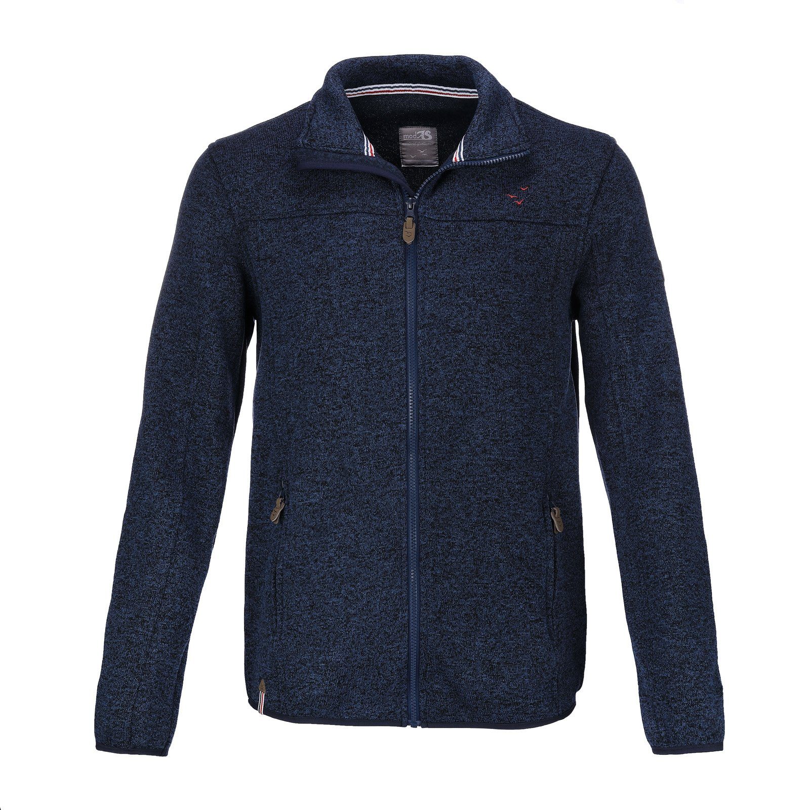 modAS Fleecejacke Herren Fleecejacke - Reißverschluss Outdoor mit Strickjacke