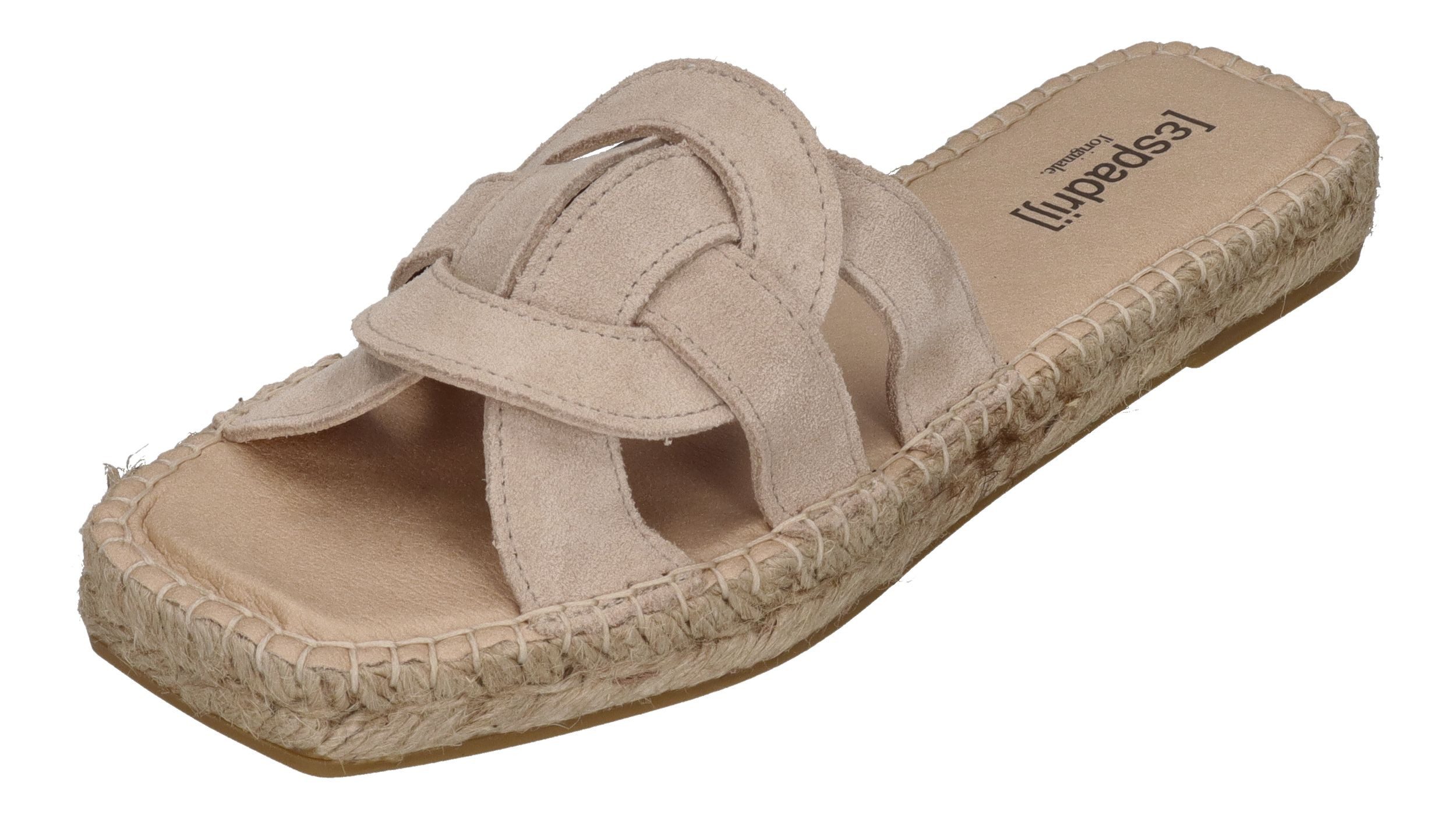 espadrij l´originale TOURS VELOUR Pantolette Beige