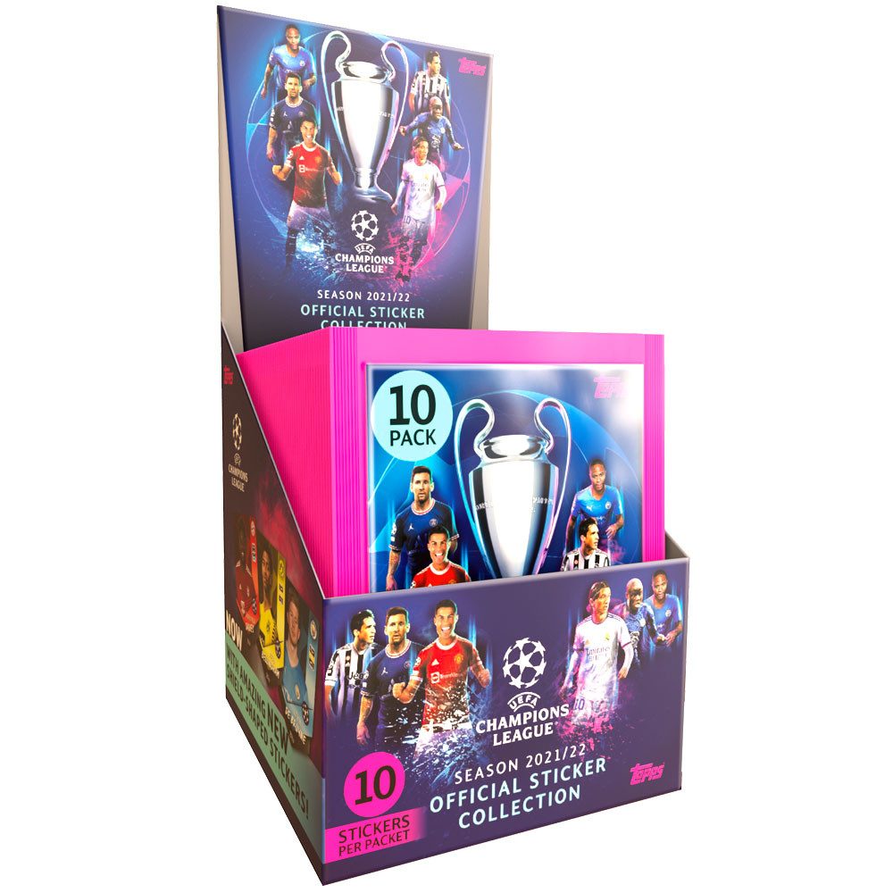 Topps Sammelkarte TOPPS - Champions League 2021/22 Sticker - 1 Display (50 Tüten)