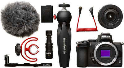 Nikon Z50 DX 16-50 mm 1:3.5-6.3 VR Vlogger Kit Systemkamera (DX 16-50 mm 1:3.5-6.3 VR, 20,9 MP, Bluetooth, WLAN (WiFi)