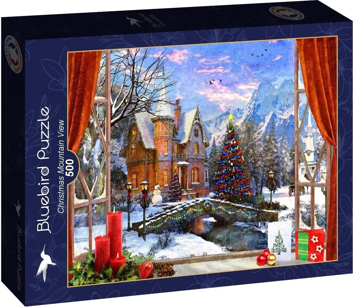 Bluebird Puzzle Puzzle BLUEBIRD Puzzle Nachtsicht auf die Berge 500 dlks, Puzzleteile