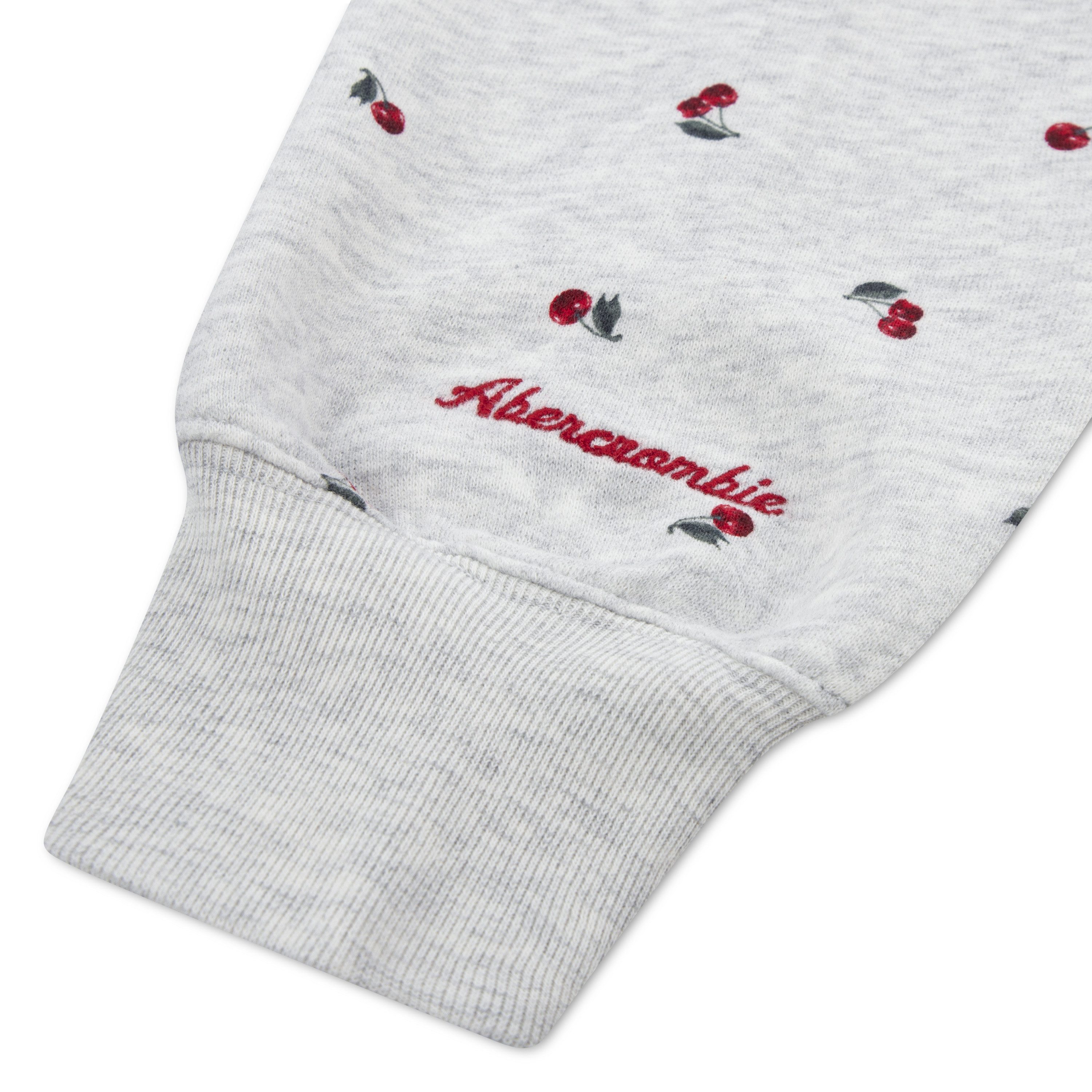 Abercrombie Kids Sweatshirt AFG PRINTED OFF SHLDR SWEATSHIRT mit Cherry-Alloverprint – Bild 4 von 4