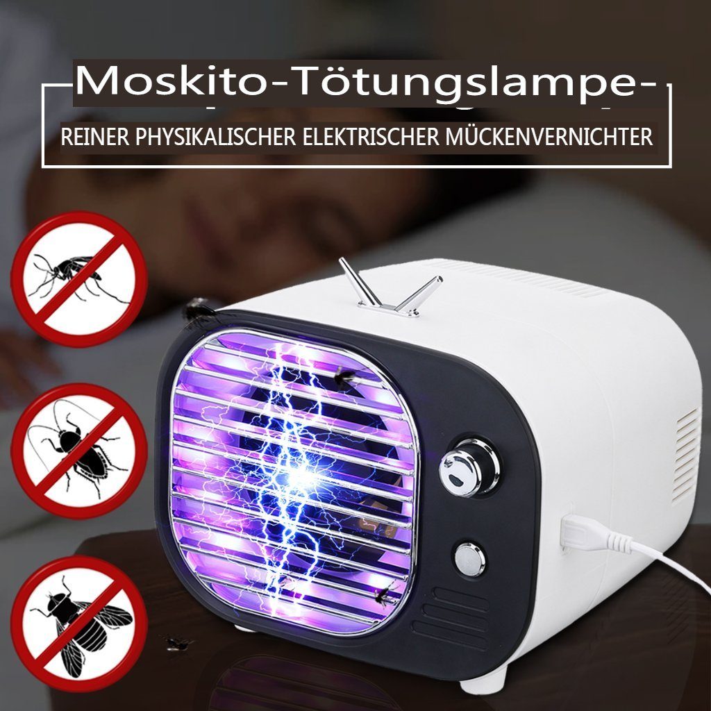 Insma Insektenvernichter, Mückenlampe mit Mückenfalle Licht Fliegenfalle USB Elektrisch