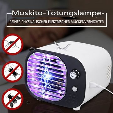 Insma Insektenvernichter, USB Elektrisch Mückenlampe Mückenfalle Fliegenfalle mit Licht