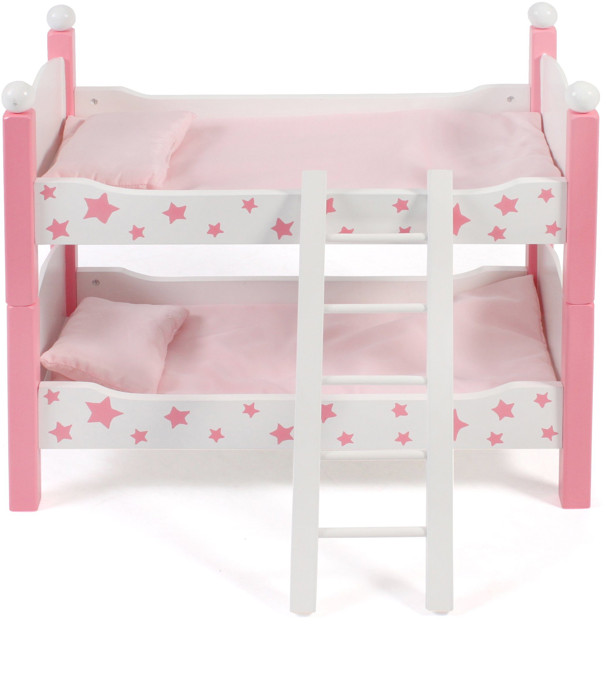 CHIC2000 Puppenbett Stars Pink, auch als zwei Einzelbetten verwendbar