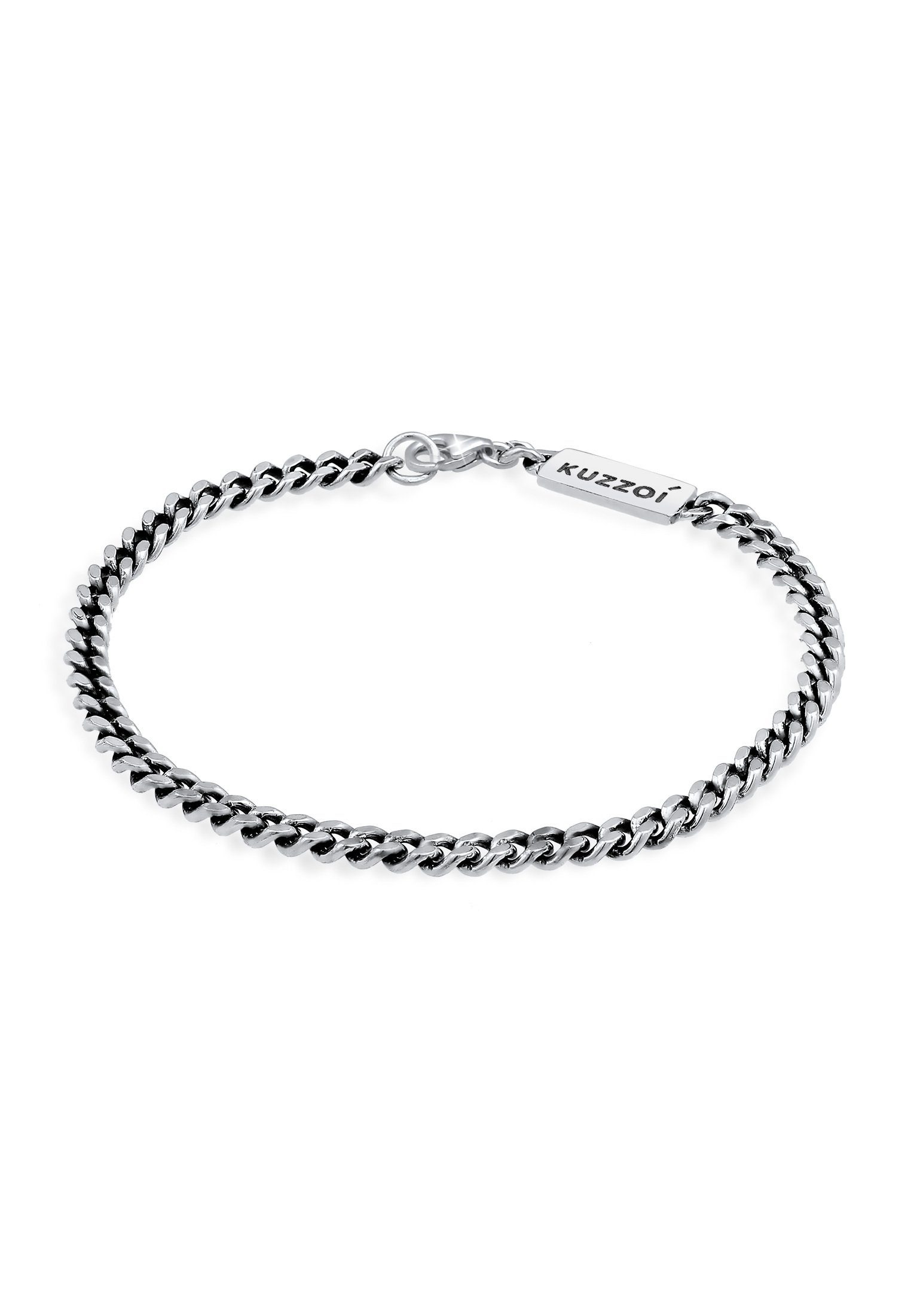 Silberarmband Herren Panzer Massiv 925 Silber