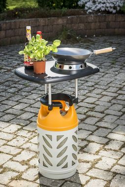 HOTWOK Tresentisch, Line Tisch für Gasflasche Ablage Camping BBQ Abstell-Fläche Outdoor