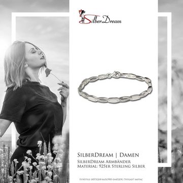 SilberDream Silberarmband SilberDream Armschmuck 18,5cm silber (Armband), Damen Armband (Oval) ca. 18,5cm, 925 Sterling Silber, Farbe: silber