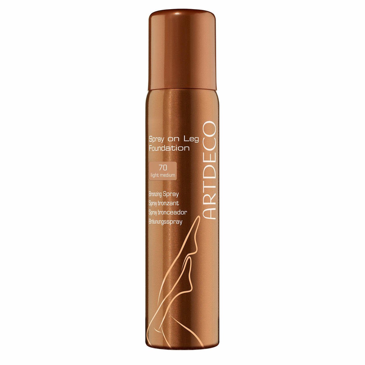 Bronzer Spray on Leg Foundation