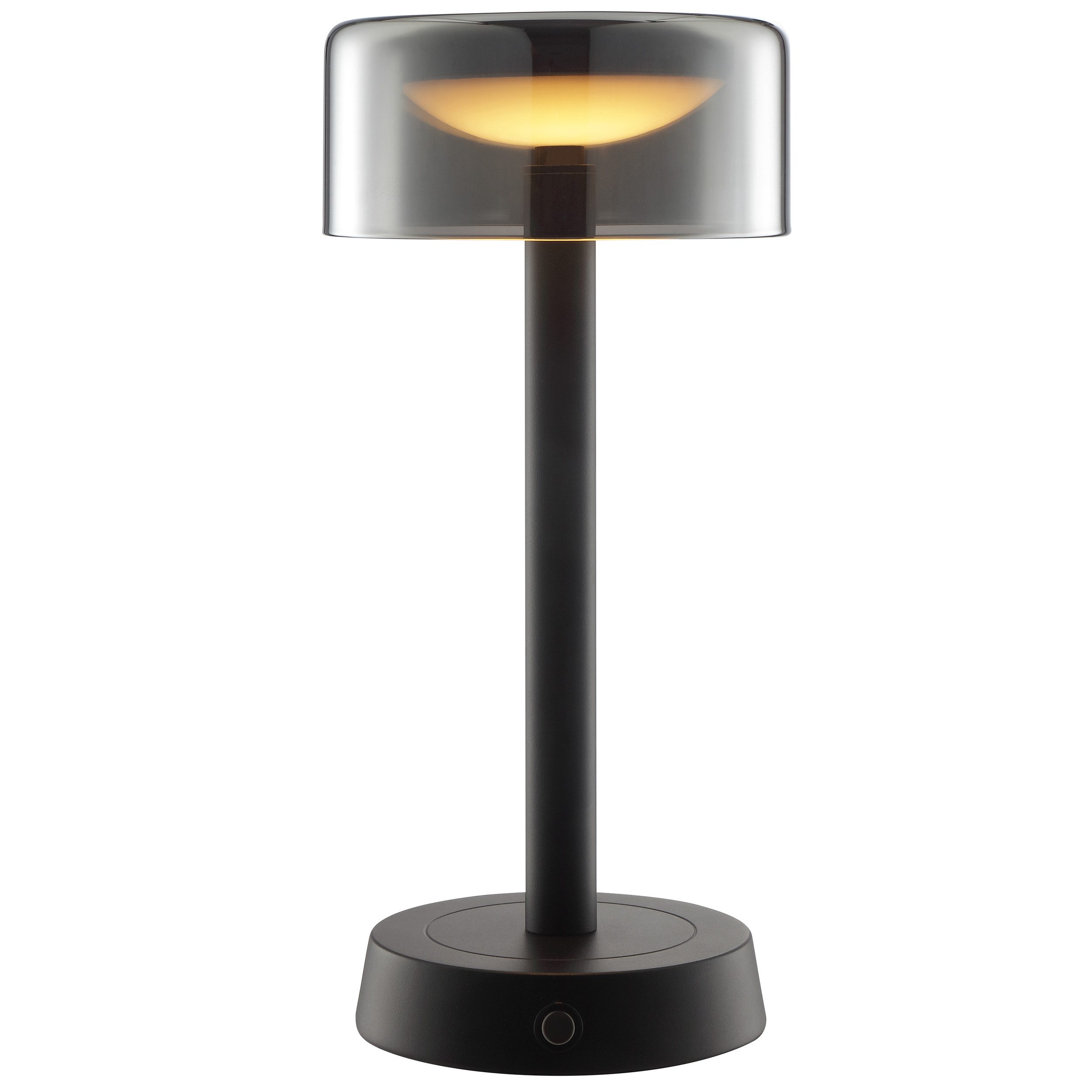 Brilliant LED Tischleuchte Razor, Dimmfunktion, USB-Ladefunktion, LED fest integriert, Warmweiß, LED Akku Leuchte, 26 cm, 260 lm, 2700 K, Wireless Charging, dimmbar