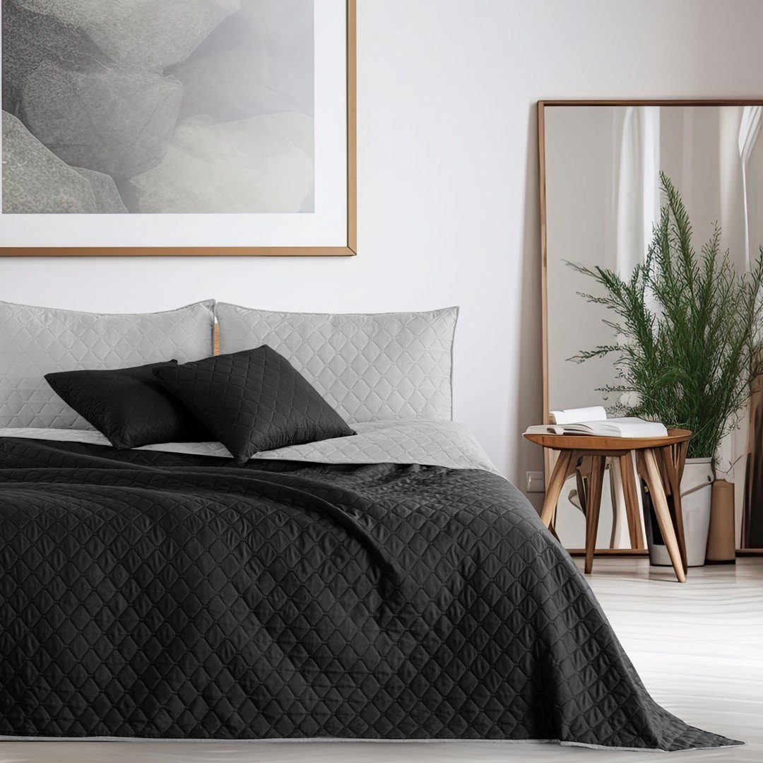 DecoKing Tagesdecke Bettüberwurf mit Uni Wendedesign günstig online kaufen
