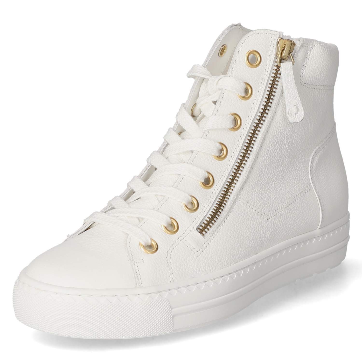 Paul Green Paul Green 4024-180 Damen Glattleder weiss Schnürstiefel günstig online kaufen