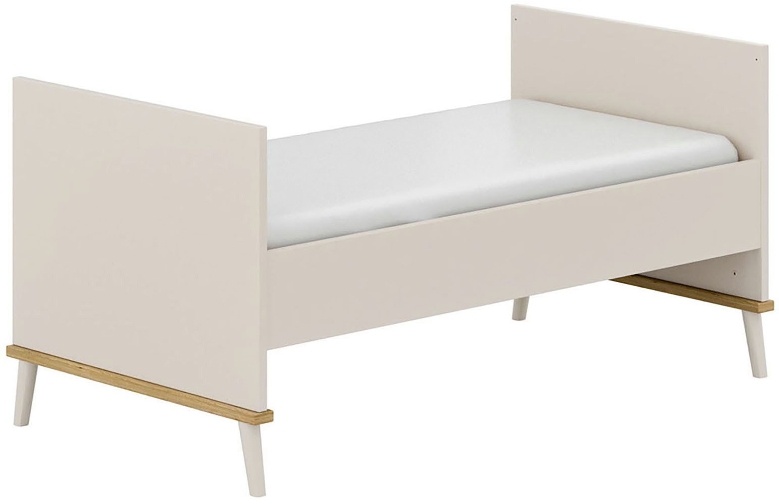 YUNY by PAIDI Umbauseiten HAZEL für den Umbau vom Babybett zum Juniorbett, Erweiterungs-Set Kinderbett 70x140cm in Beige