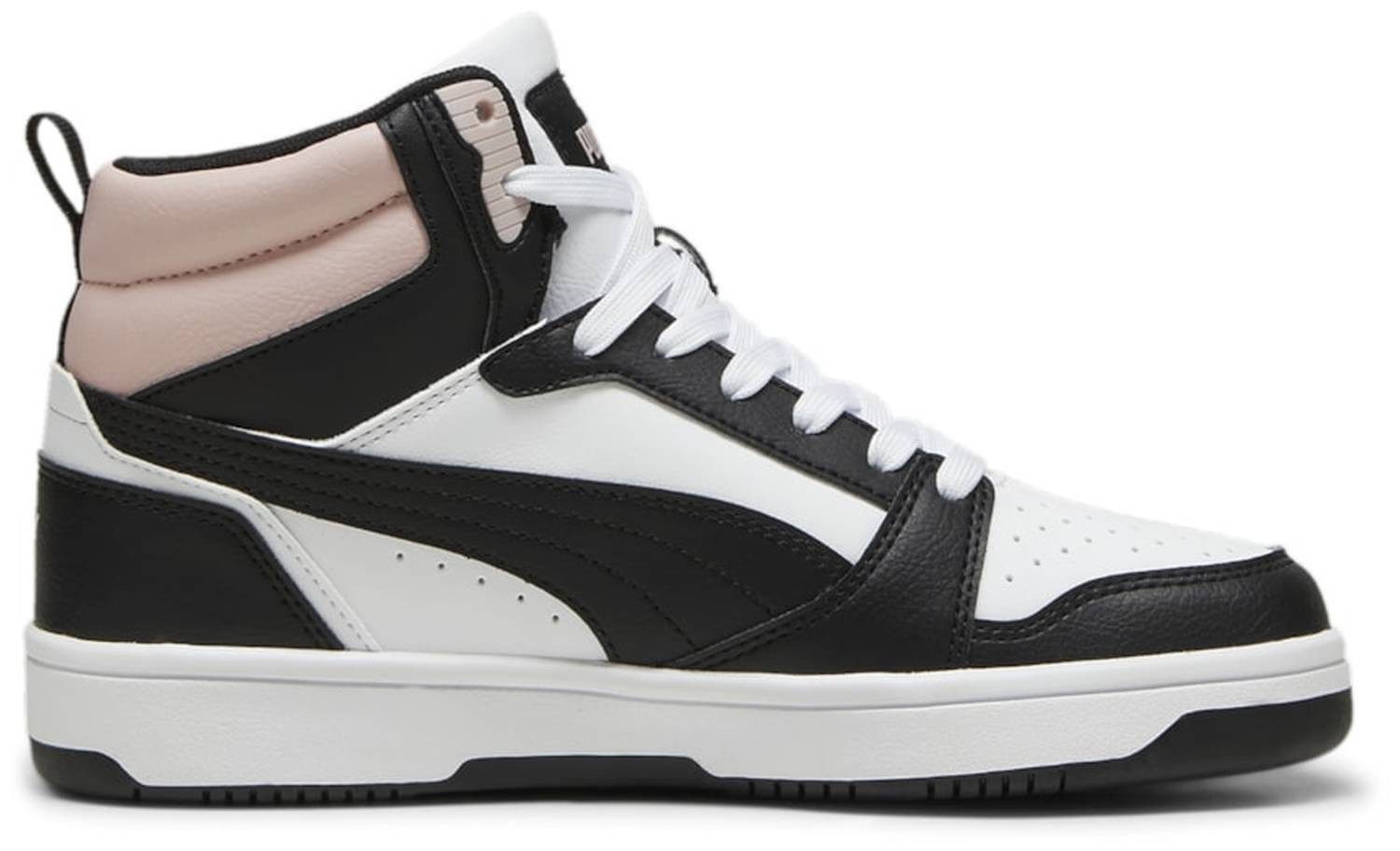 PUMA Puma Rebound v6 White-Black-Mauve Mist Sneaker