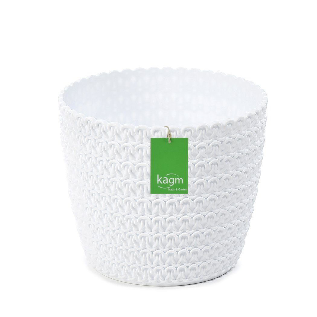 KAGM Blumentopf Übertopf Pflanztopf Strickstruktur sehr günstig online kaufen